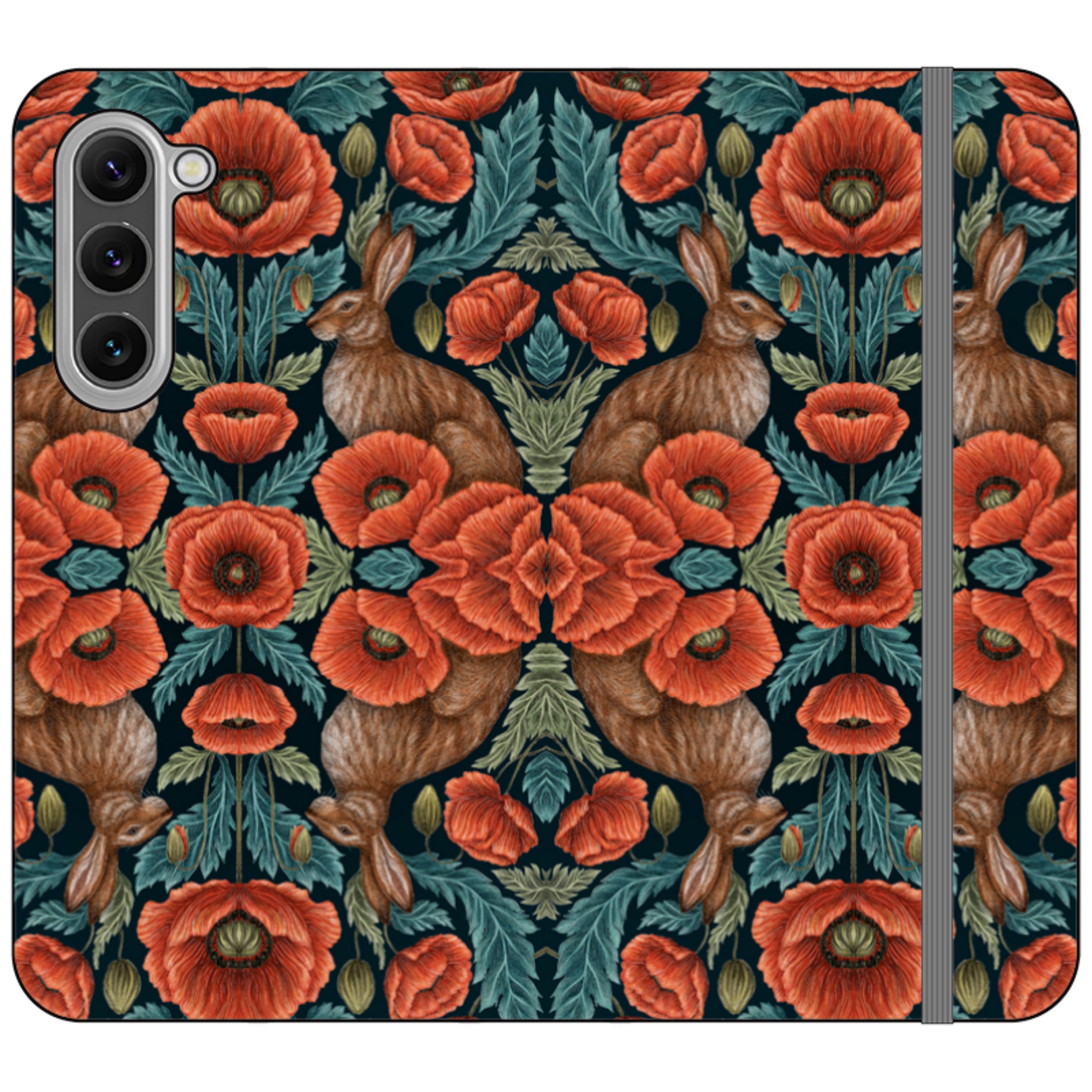 Poppy Red Wallet Case By Catherine Rowe