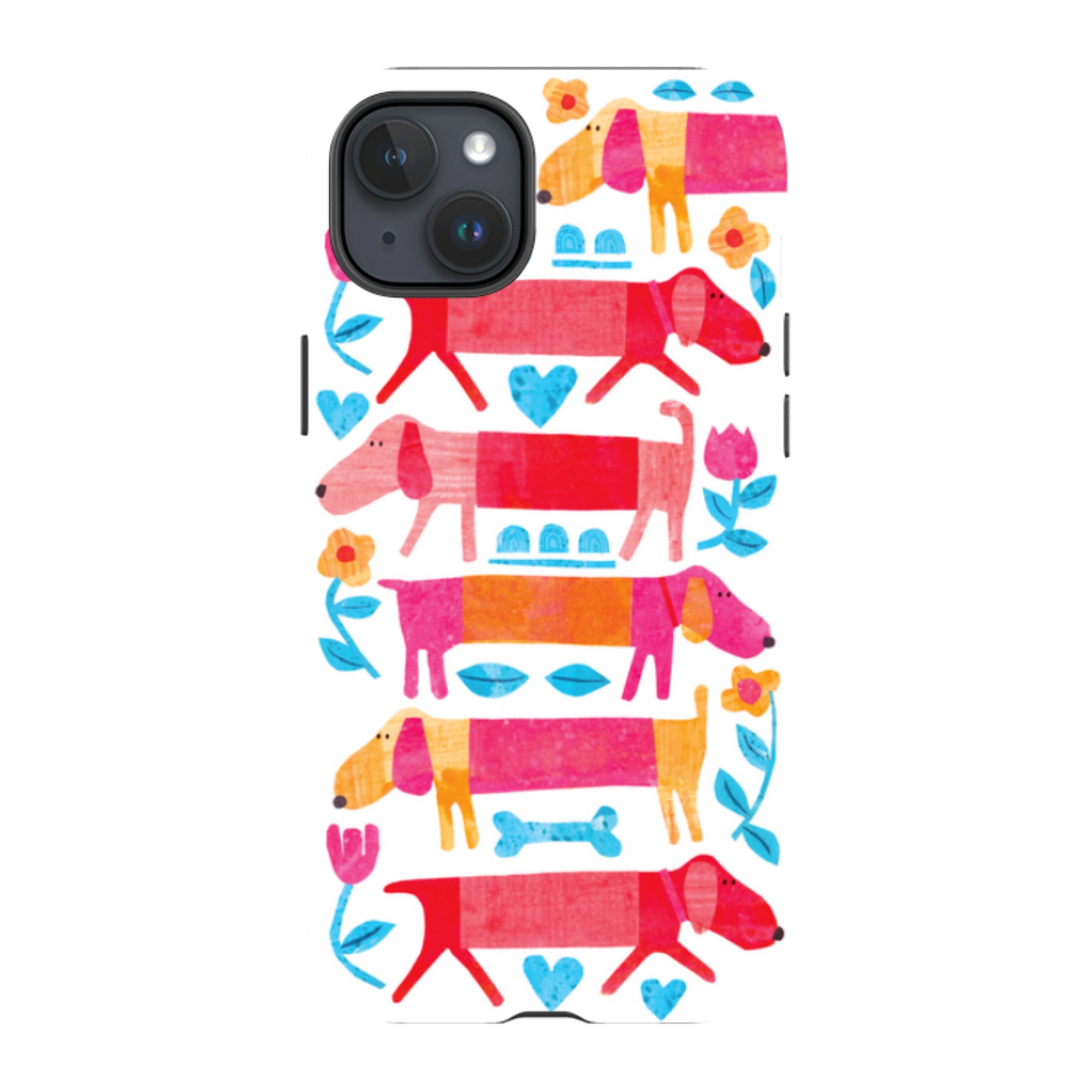 iPhone Tough Case - Sausage Dog By Tracey English