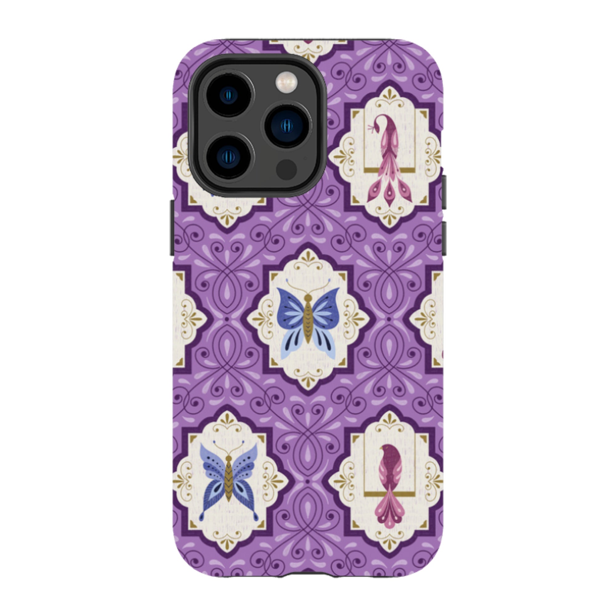 iPhone MagSafe Tough Case -  Wingframes Med Purple By Jenny Zemanek