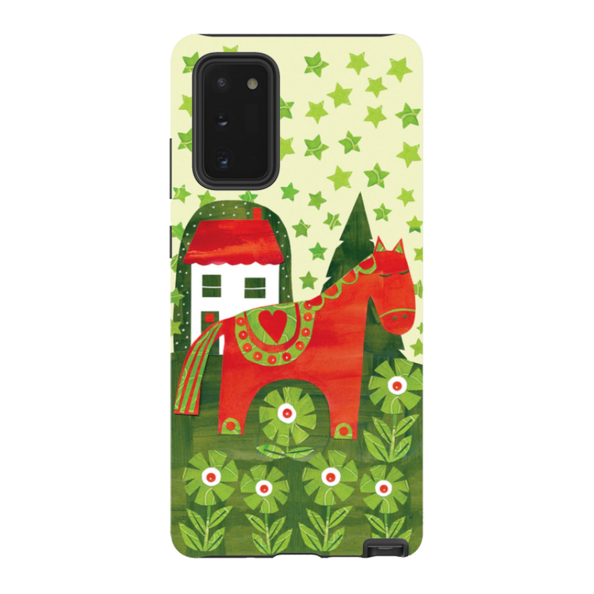 Samsung Tough Case - Red Dala Horse By Tracey English