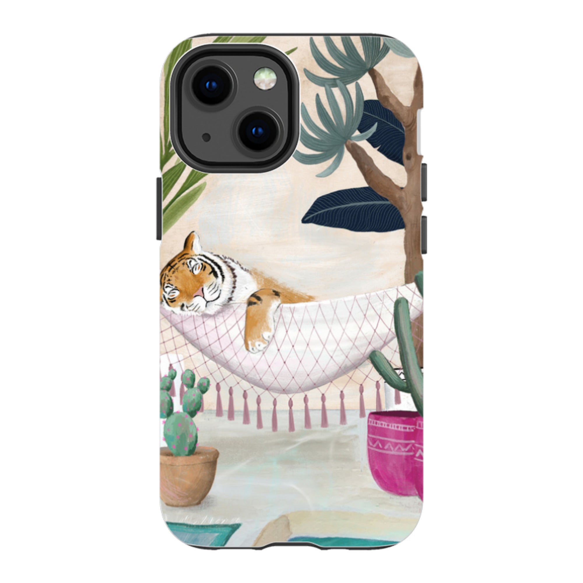 iPhone Tough Case - Tiger Hammock By Bex Parkin