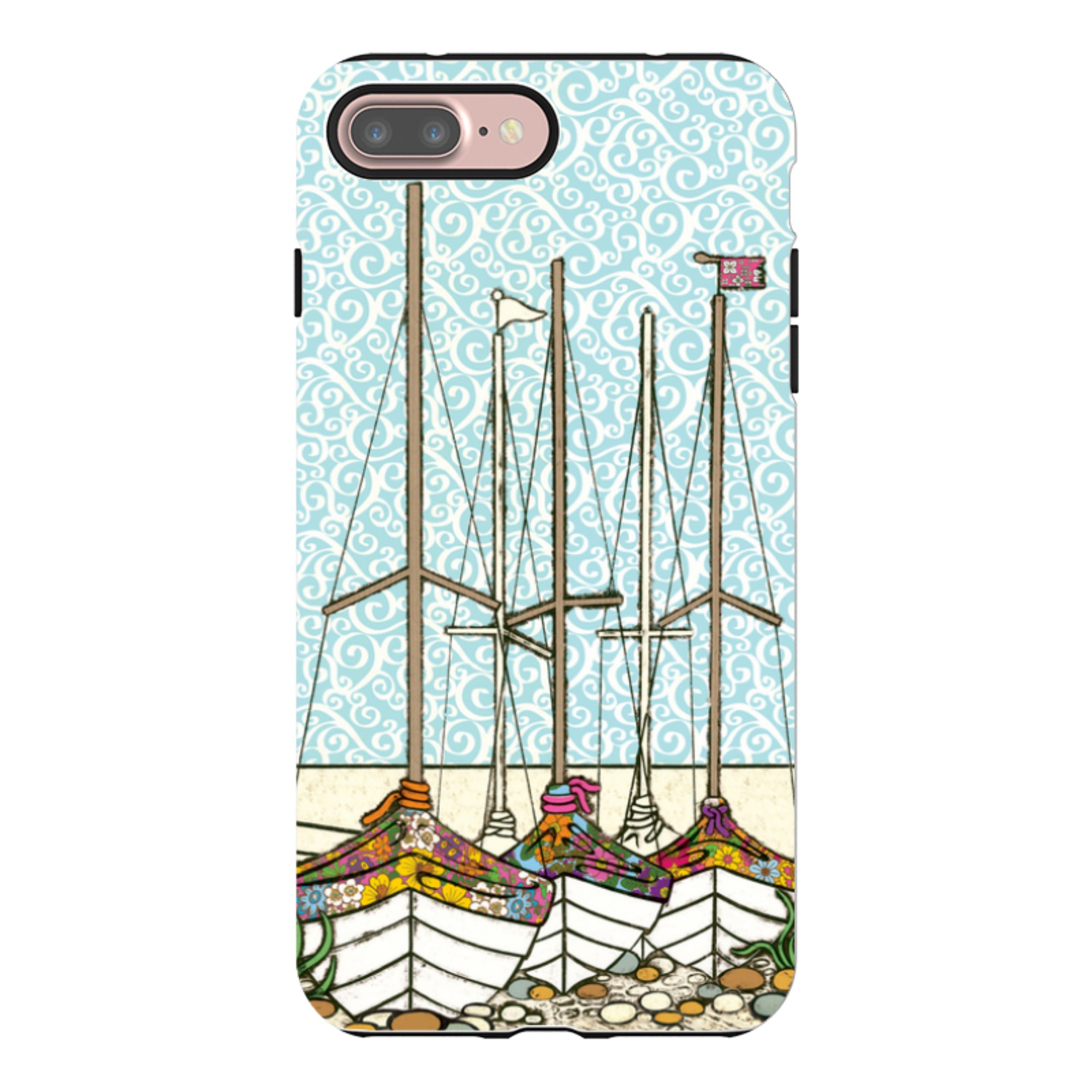 iPhone Tough Case - Boats At Rest By Amelia Bowman