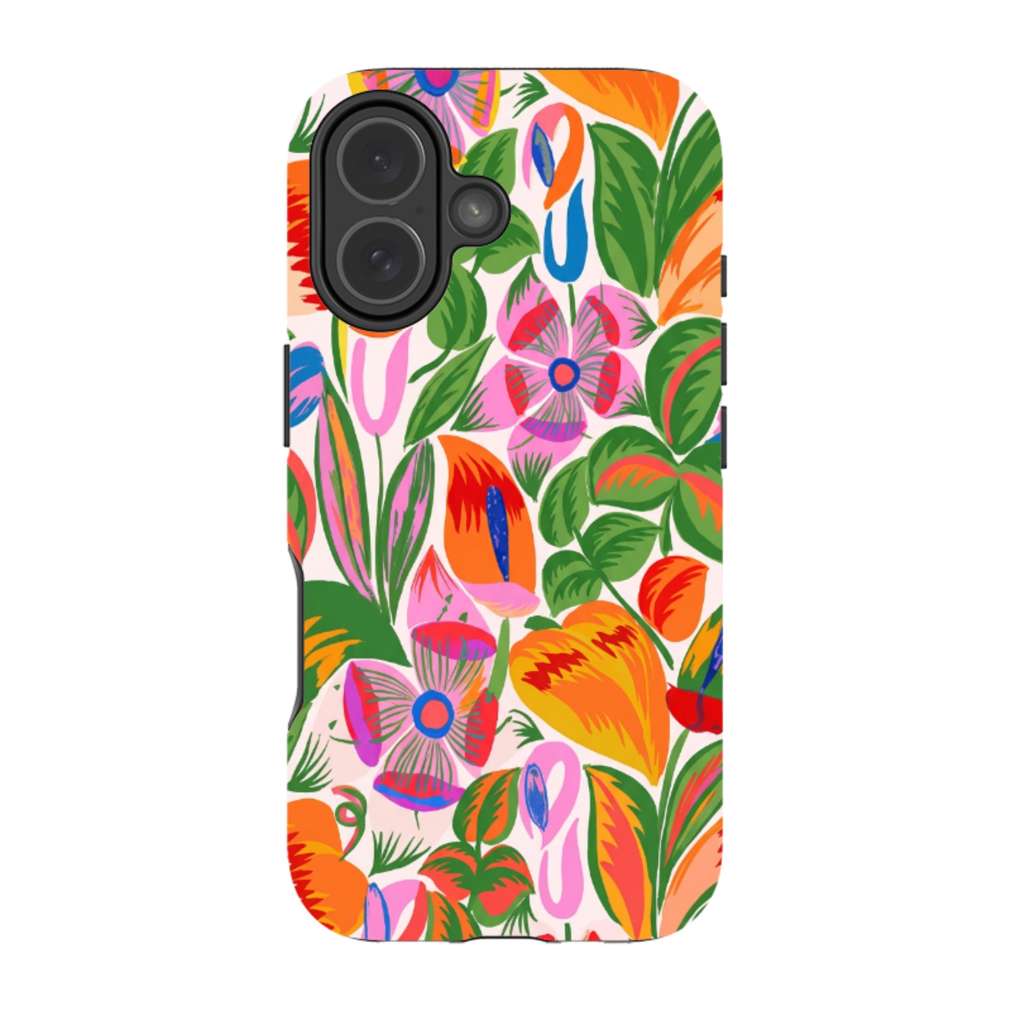 iPhone MagSafe Tough Case - Vintage Tropical Floral