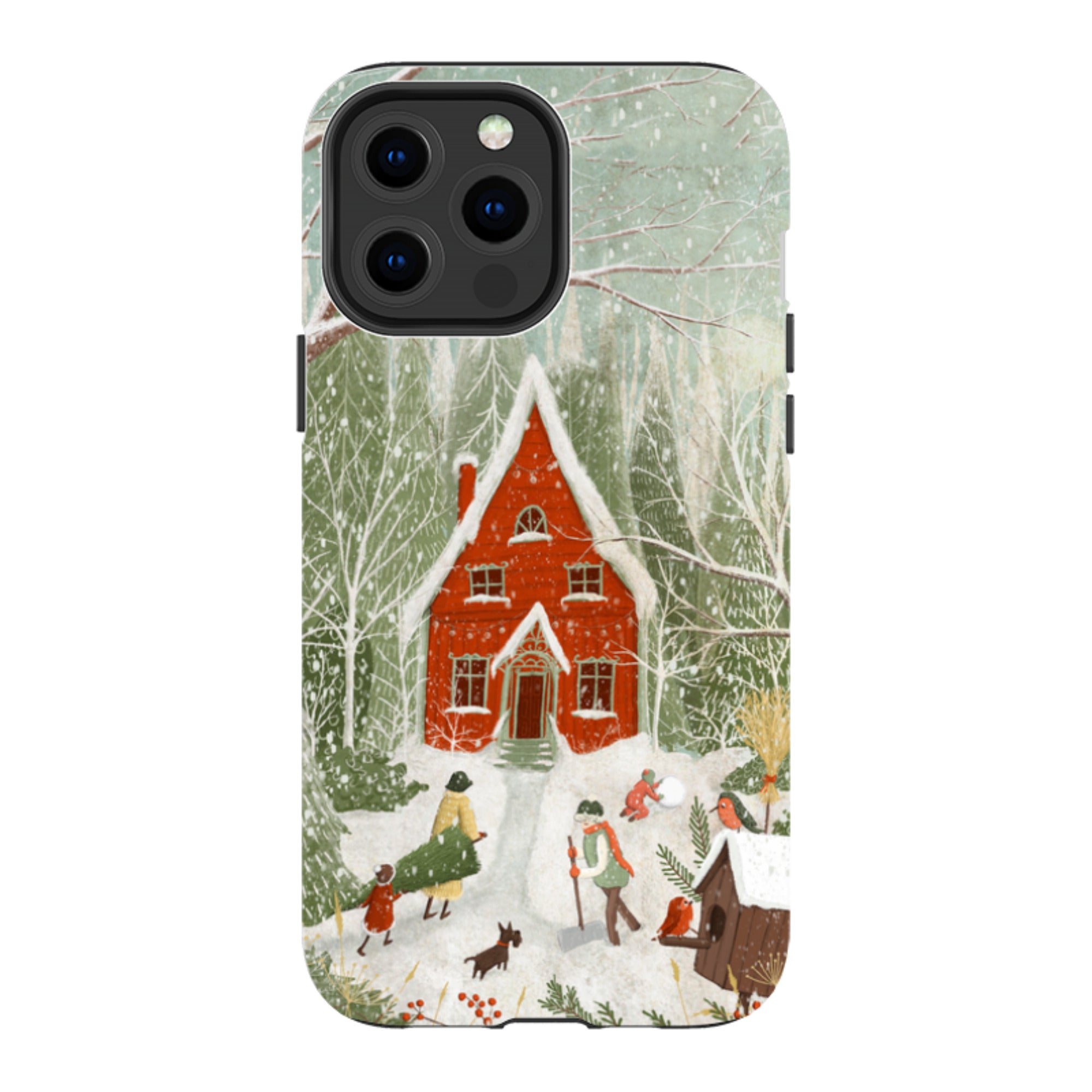 iPhone Tough Case -Christmas Garden Day By Maja Lindberg