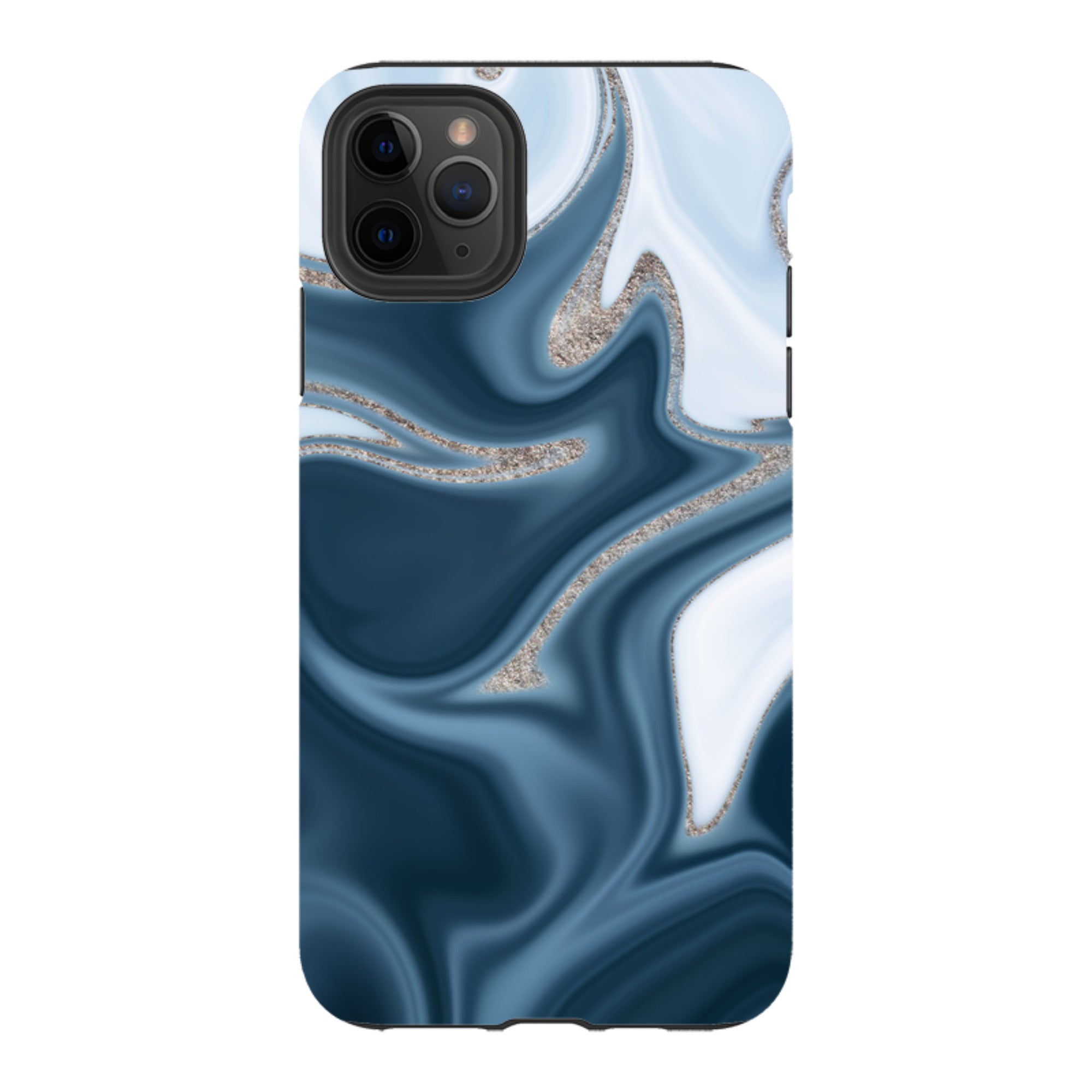 iPhone Tough Case - Blue Ice (case does not glitter)