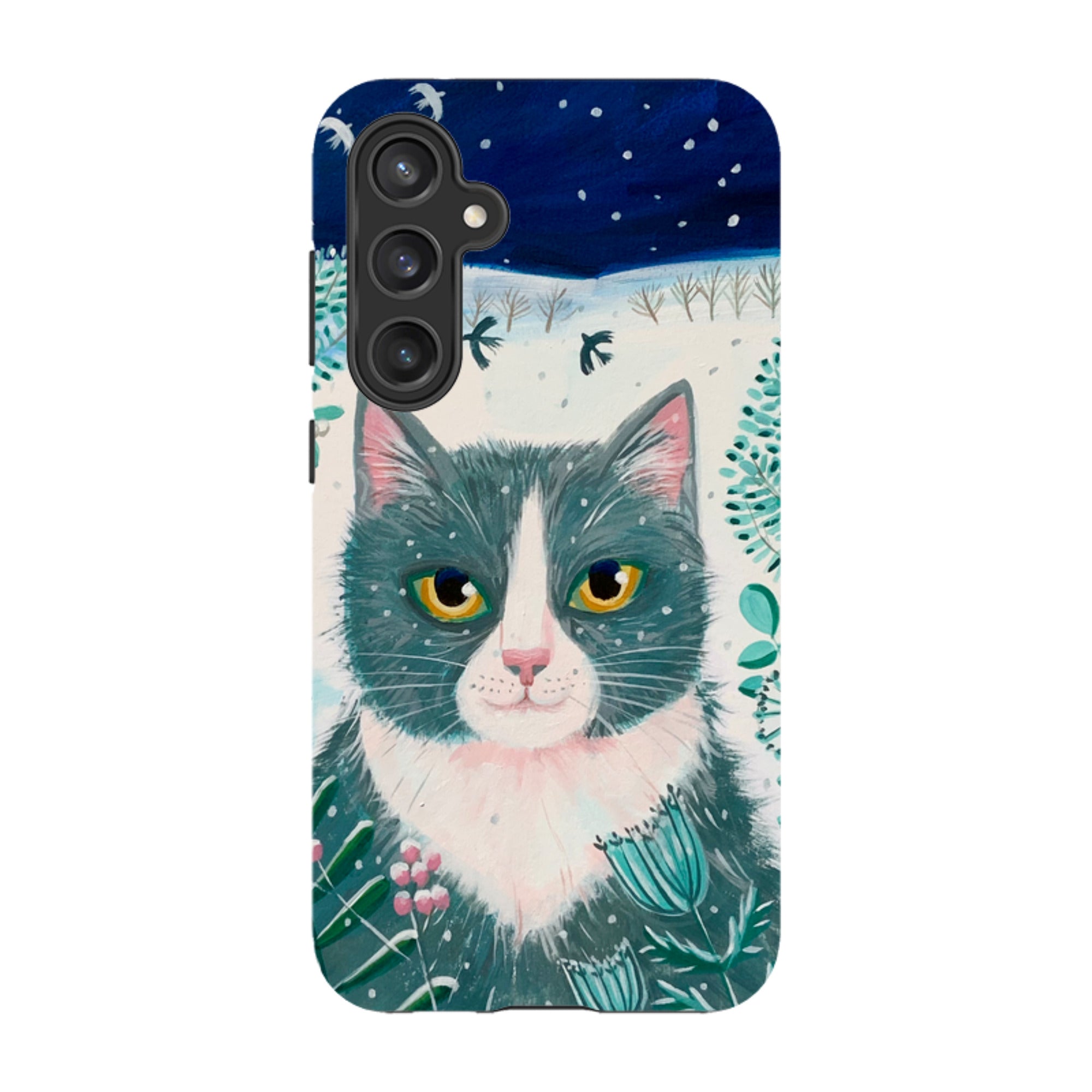 Samsung Tough Case - Xmas Cat By Mary Stubberfield