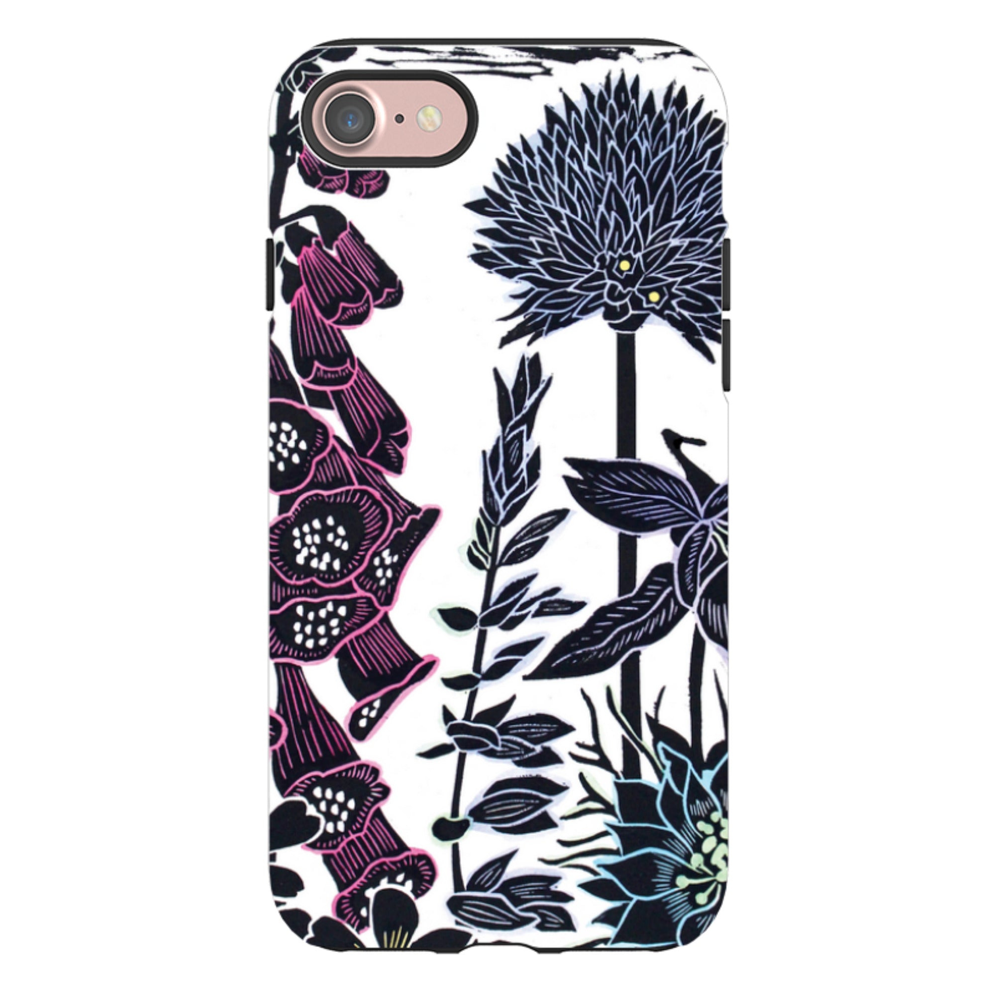 iPhone Tough Case - Foxgloves By Kate Heiss