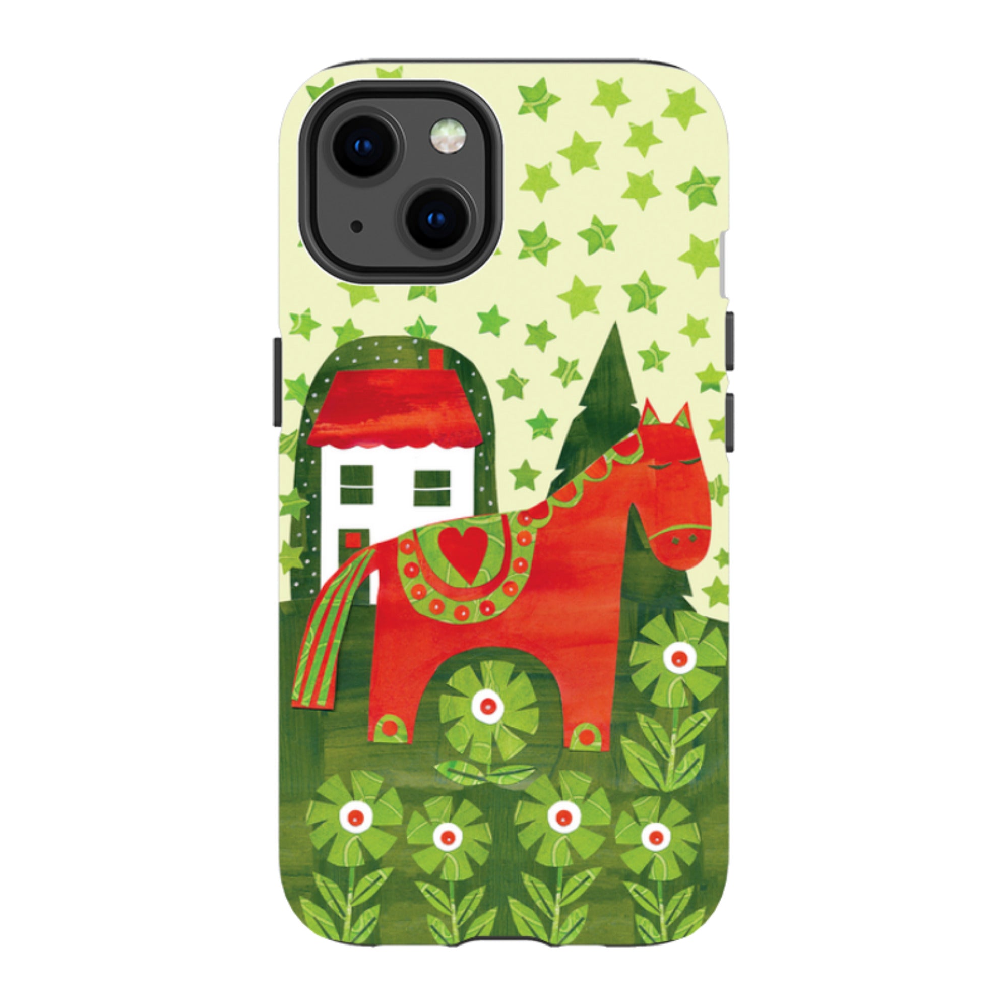 iPhone Tough Case - Red Dala Horse By Tracey English