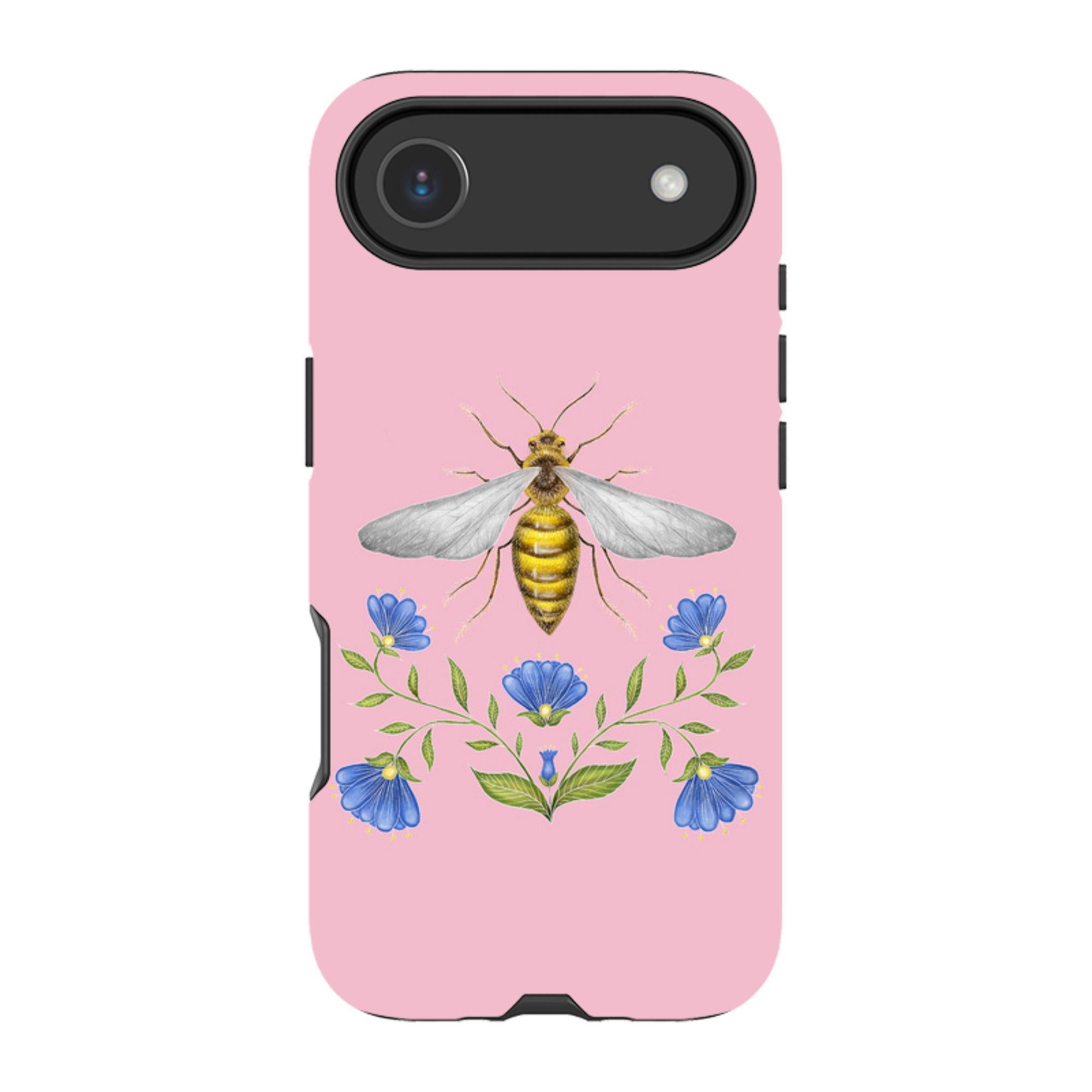 iPhone MagSafe Tough Case - Wings Of Freedom Pink By Catherine Rowe