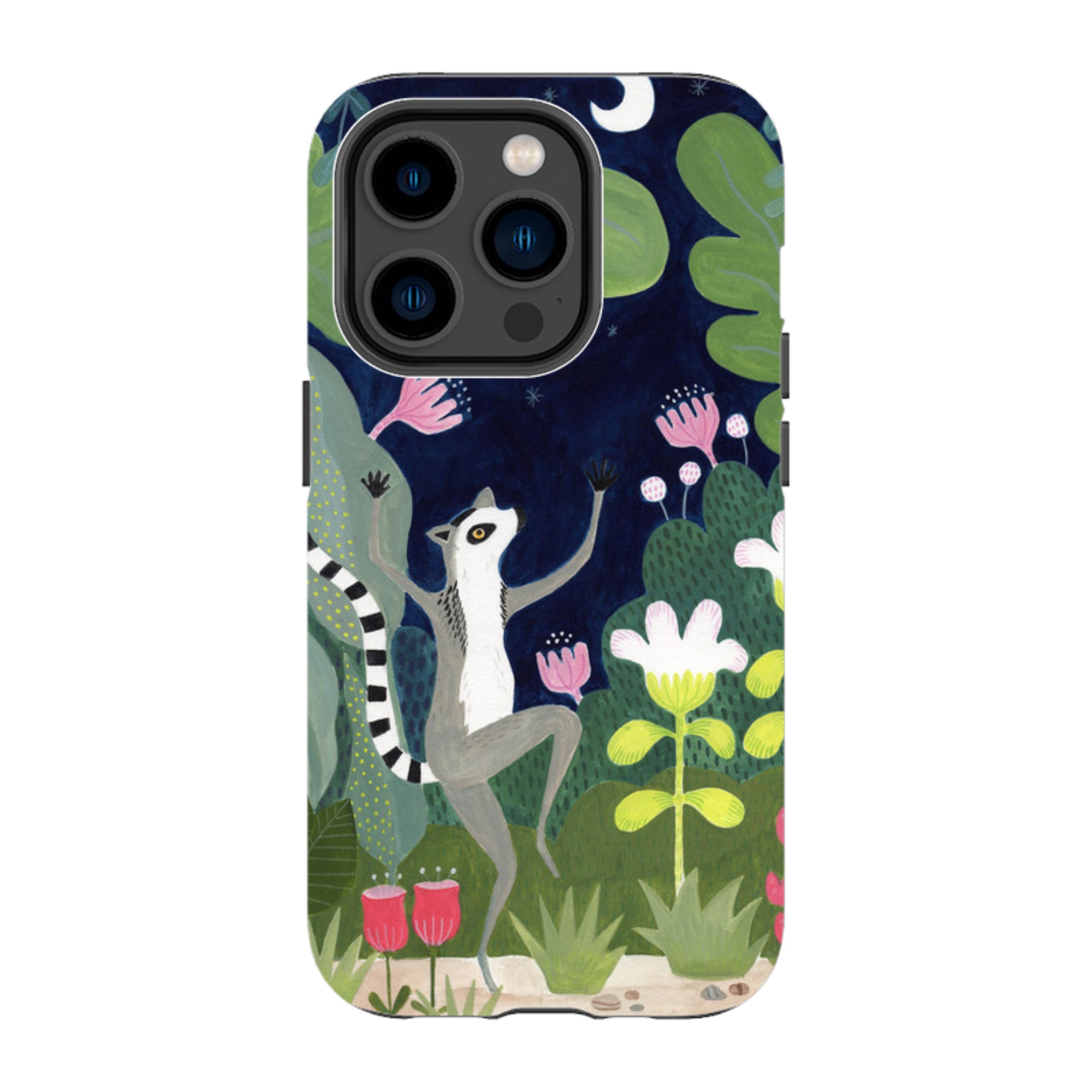 iPhone Tough Case - Dancing Lemur By Bex Parkin