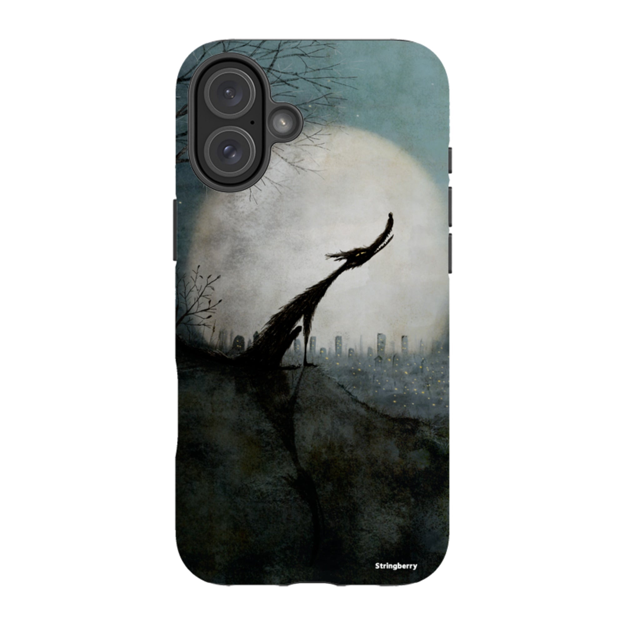 iPhone Tough Case - Wolf Moon By Maja Lindberg