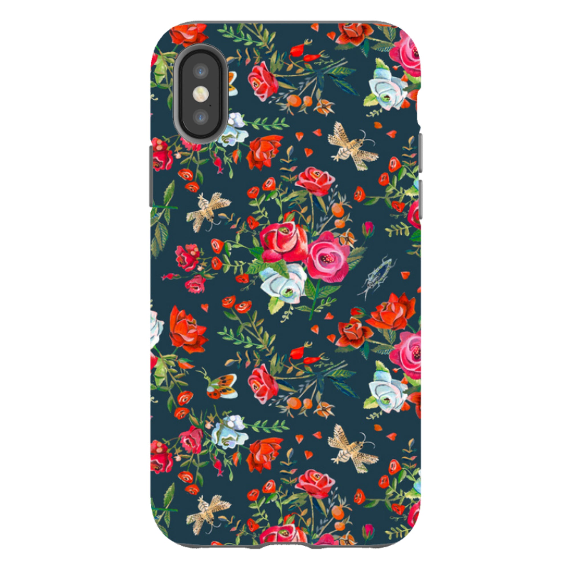 iPhone Tough Case - Blue Roses By Caroline Bonne Muller