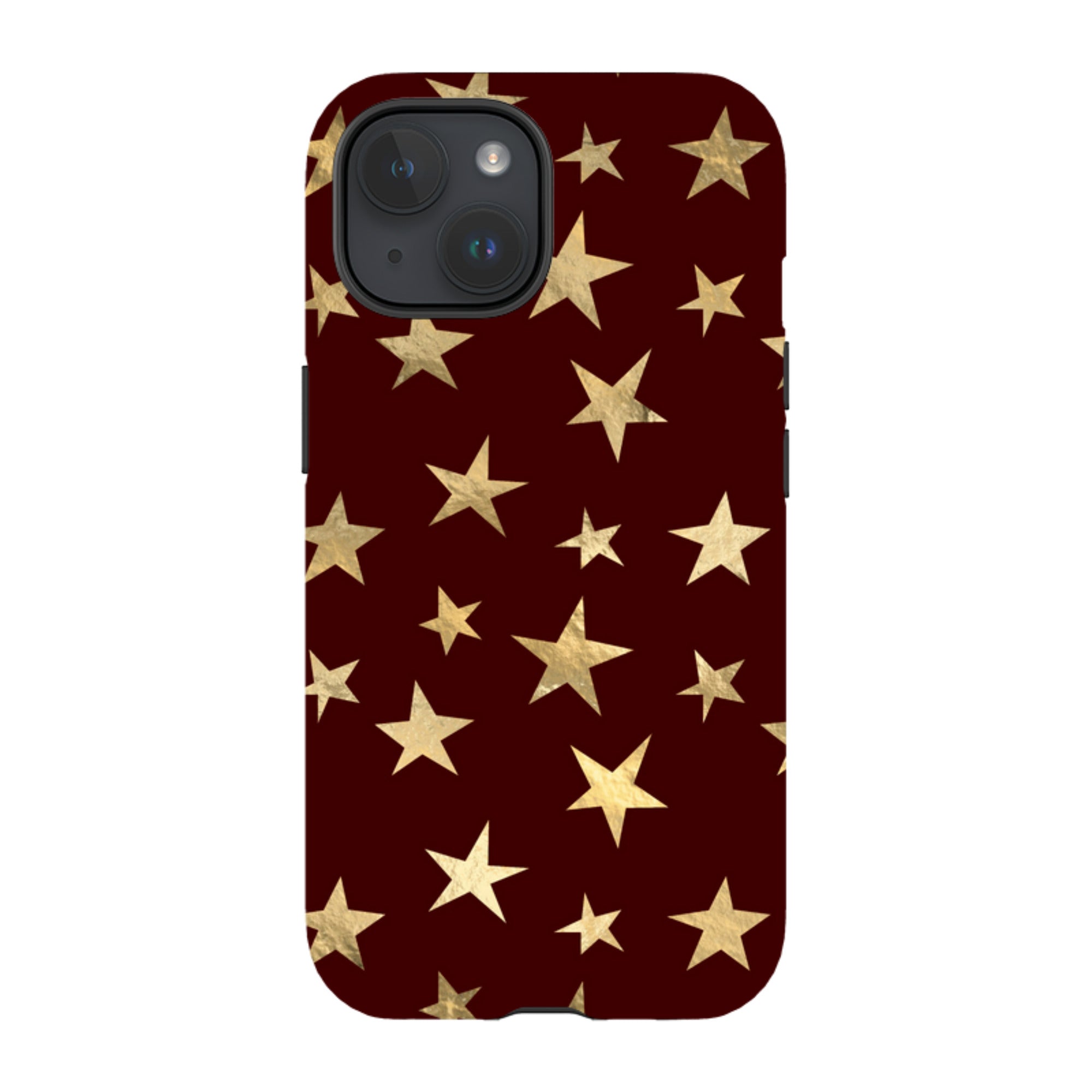 iPhone Tough Case - Brown and Gold Stars