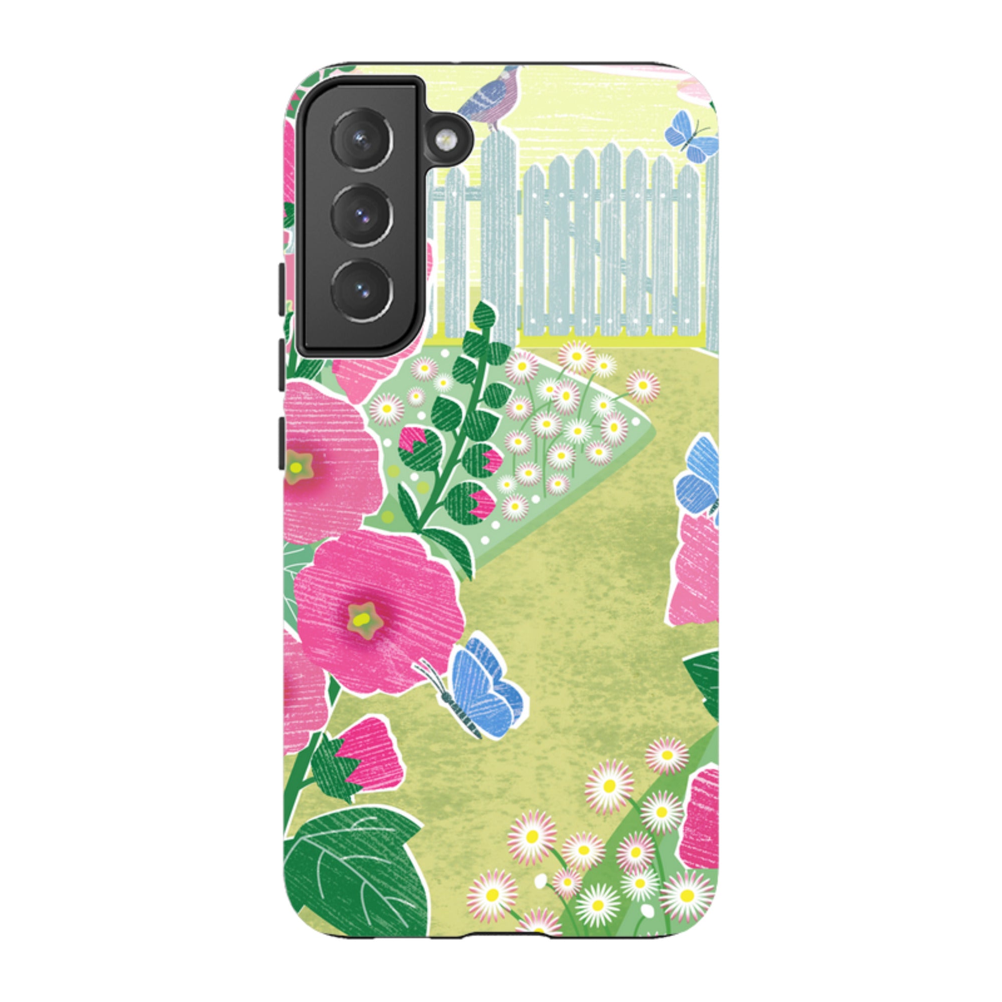 Samsung Tough Case - Hollyhocks By Liane Payne