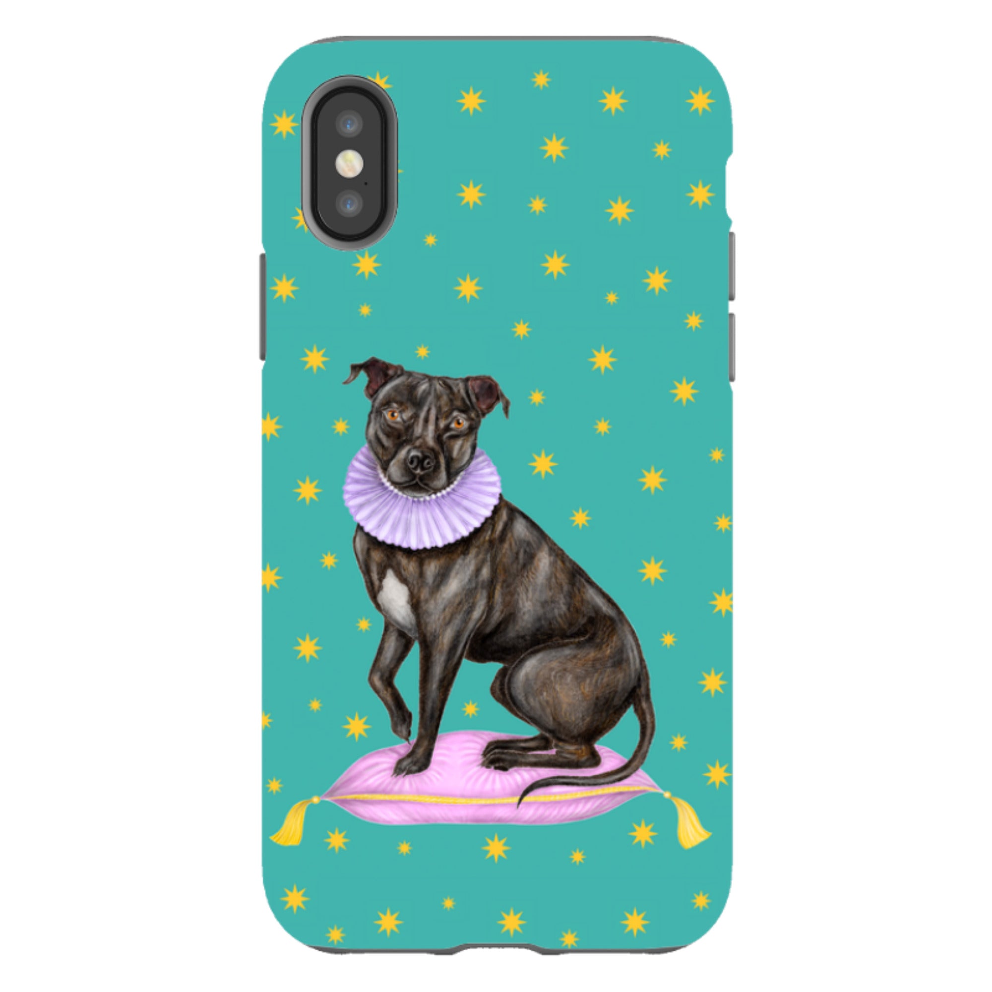 iPhone Tough Case - Staffy By Catherine Rowe