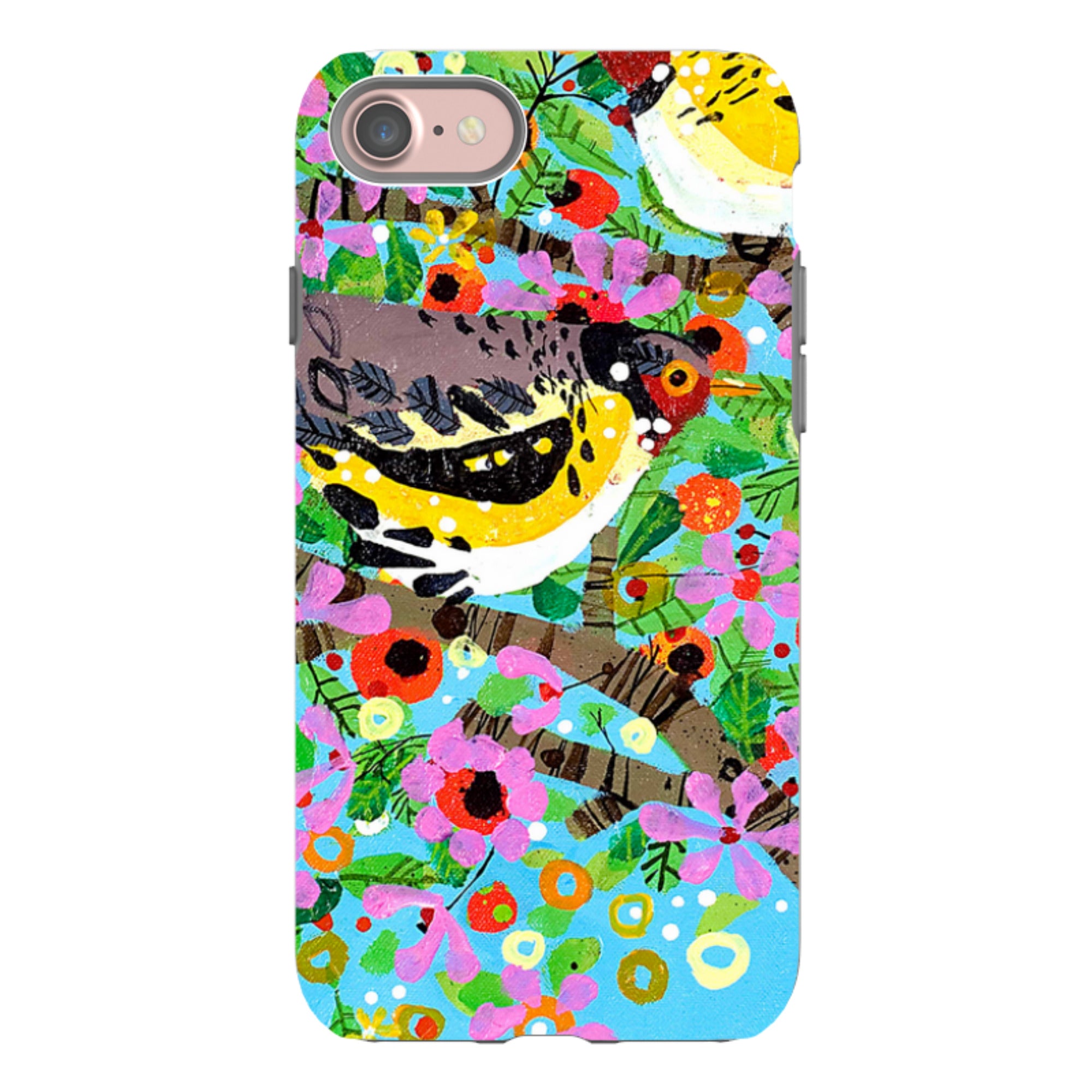 iPhone Tough Case - Finches By Claire West