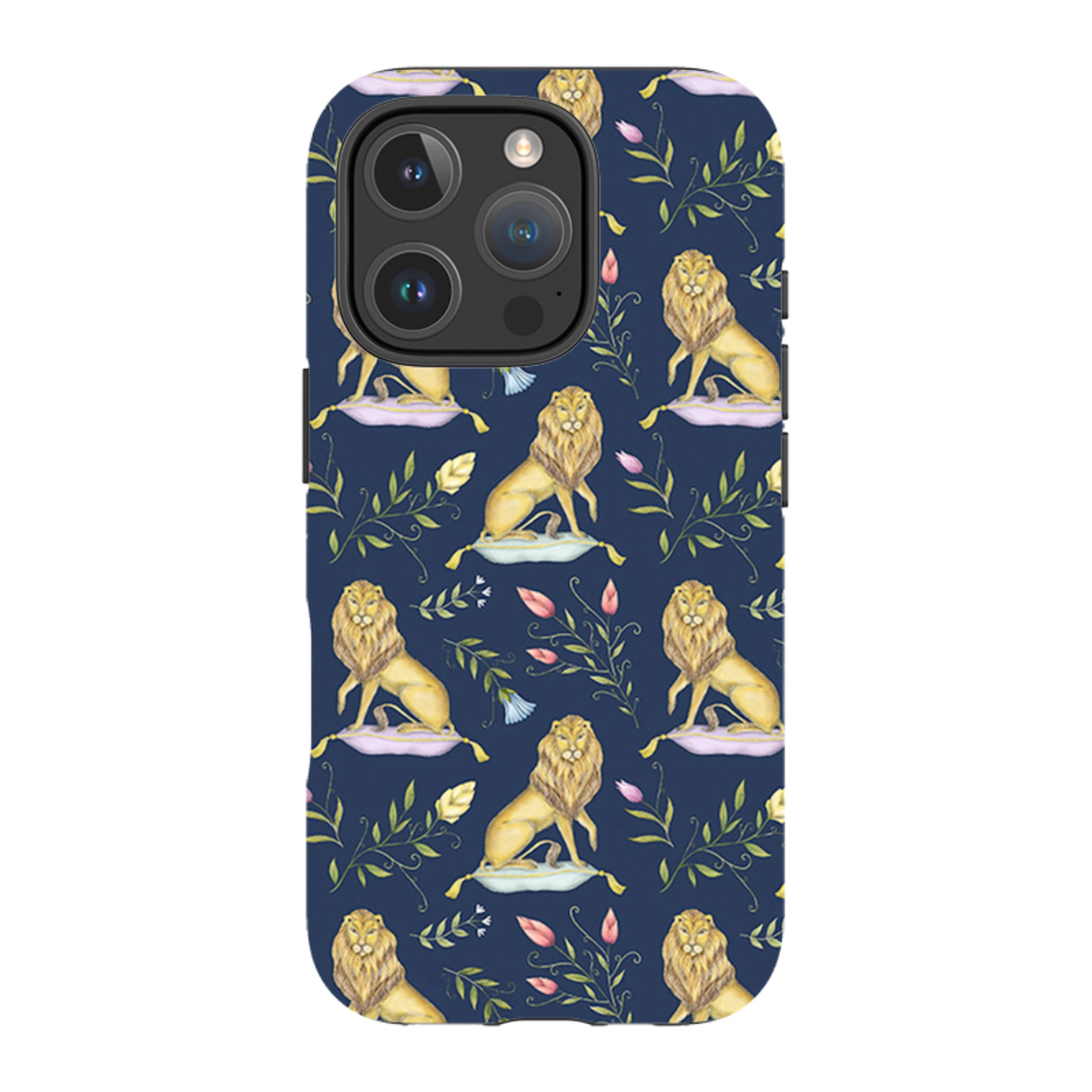 iPhone Tough Case - Leo Et Flores Navy By Catherine Rowe