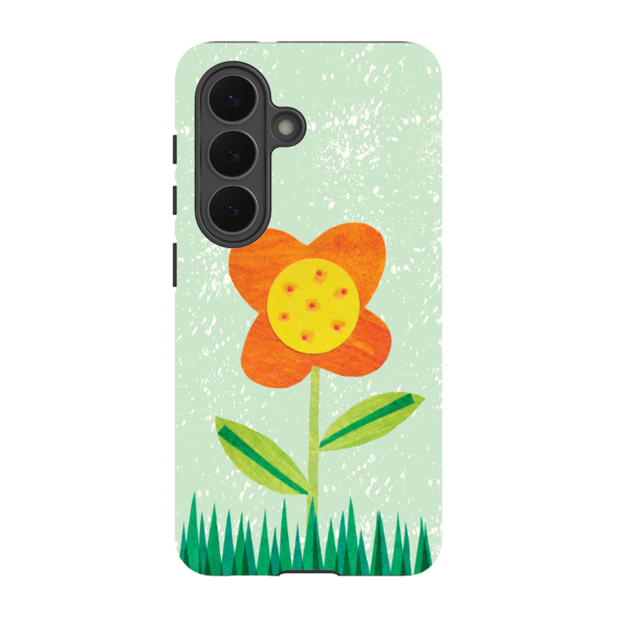 Samsung Tough Case - Orange Flower By Tracey English