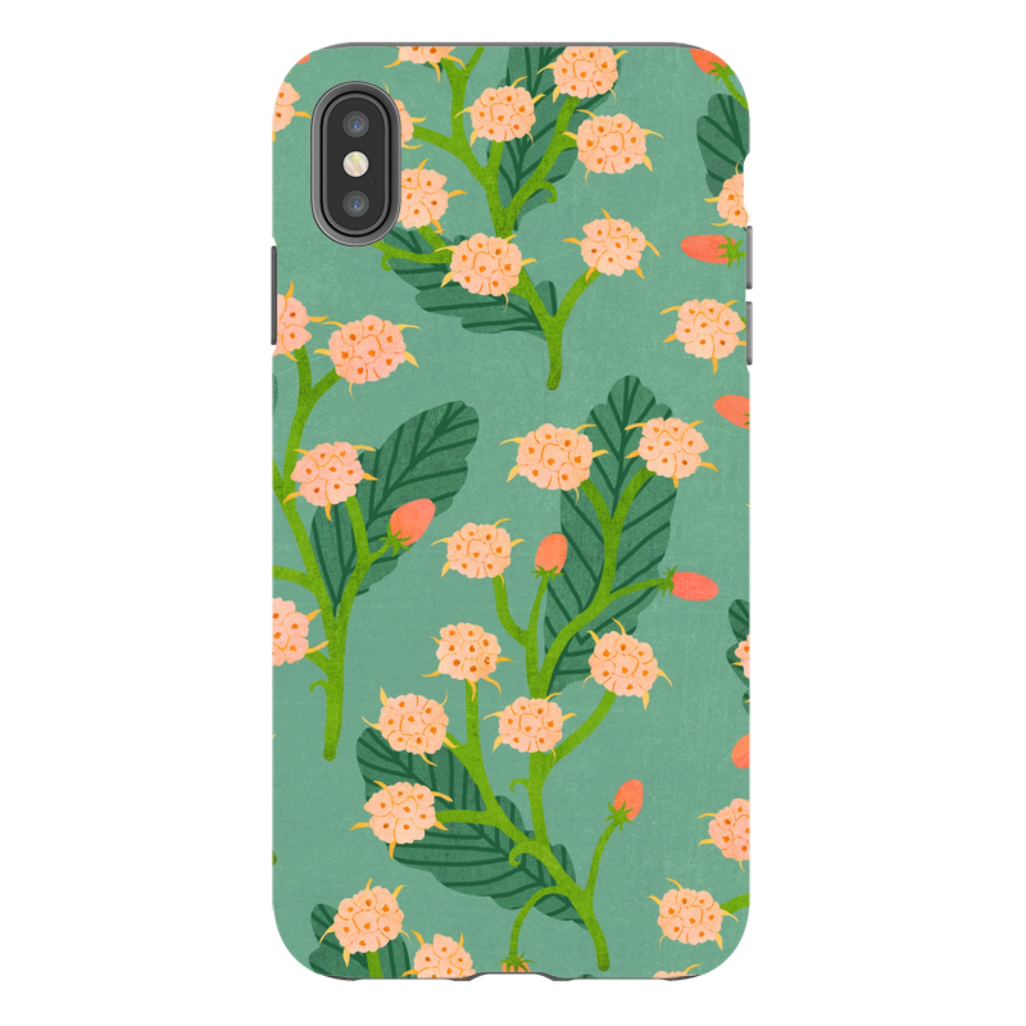 iPhone Tough Case - Summer Seeds Teal By Katherine Quinn