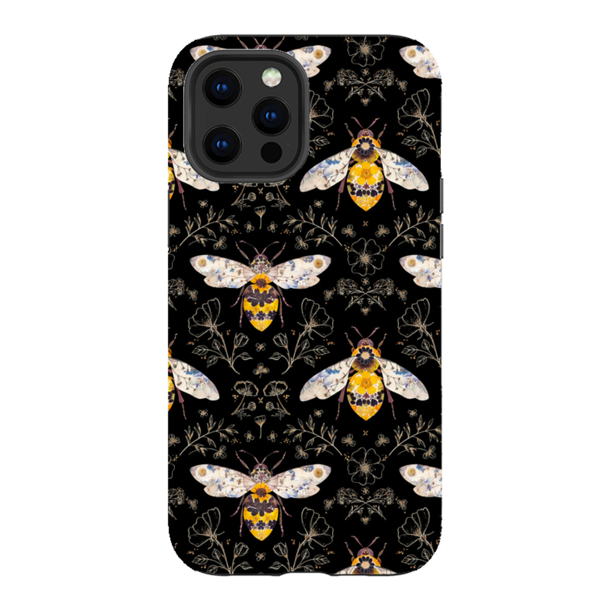 iPhone Tough Case - Midnight Bumble Bee Multi By Helen Ahpornsiri