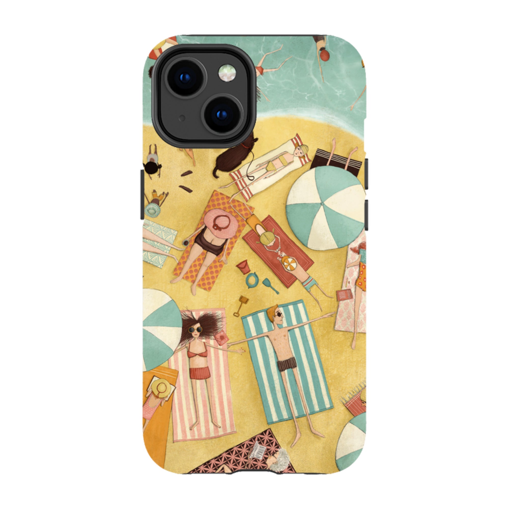 iPhone Tough Case - Beach Day By Maja Lindberg