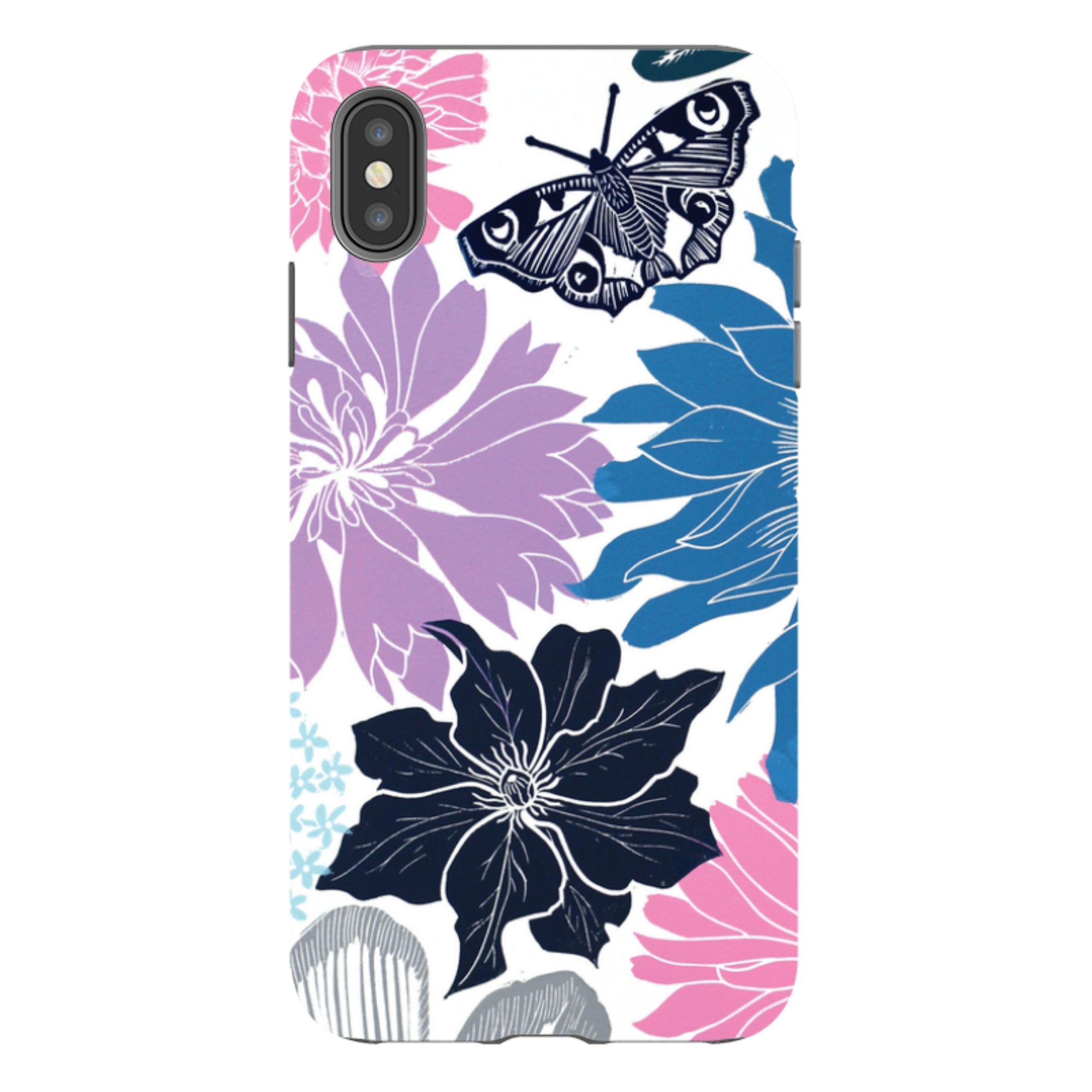 iPhone Tough Case - Cottage Garden Butterfly By Kate Heiss