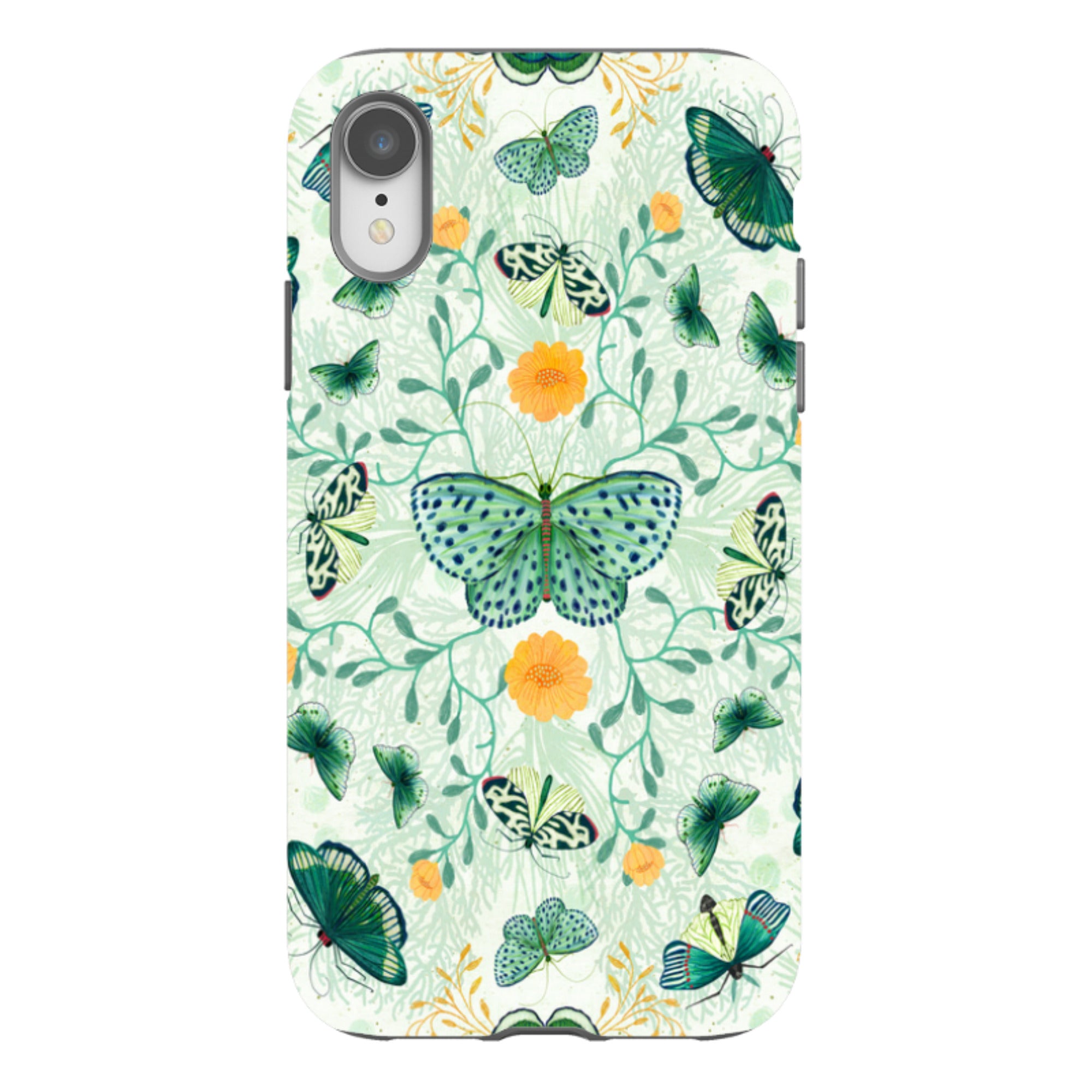 iPhone Tough Case - Medium Moths 1 By Katherine Quinn