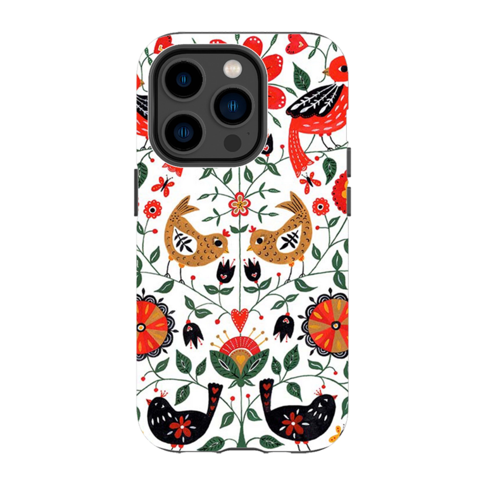 iPhone MagSafe Tough Case -  Birds and Florals By Suzy Taylor