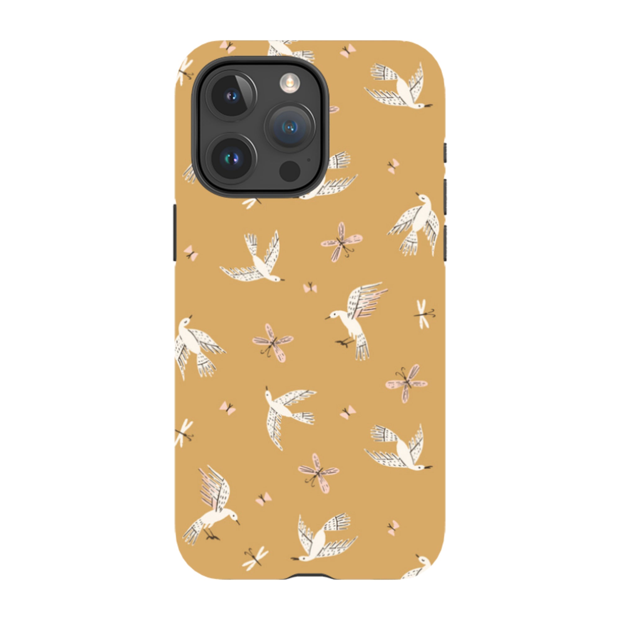 iPhone Tough Case - Birds And Butterflies By Meghann Rader