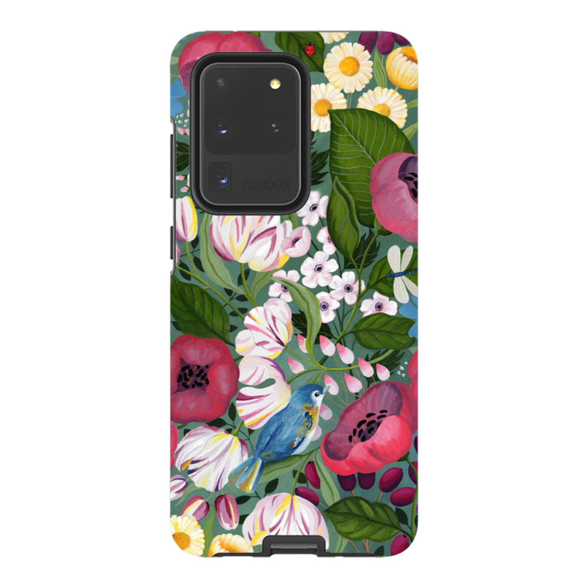 Samsung Tough Case - Bluebird Flowers By Bex Parkin