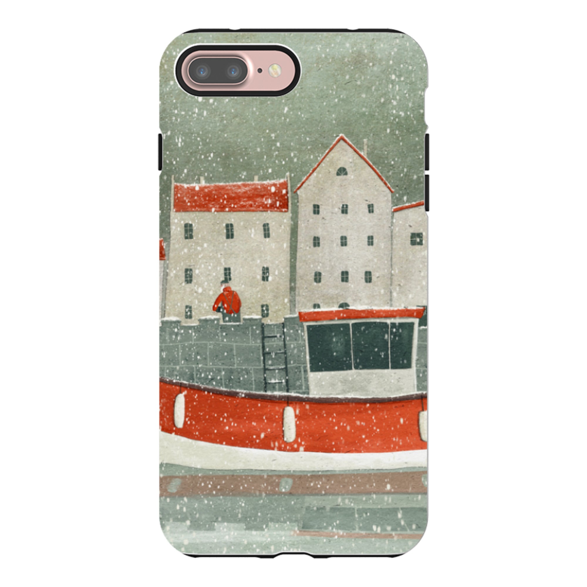 iPhone Tough Case - Christmas Harbour By Maja Lindberg
