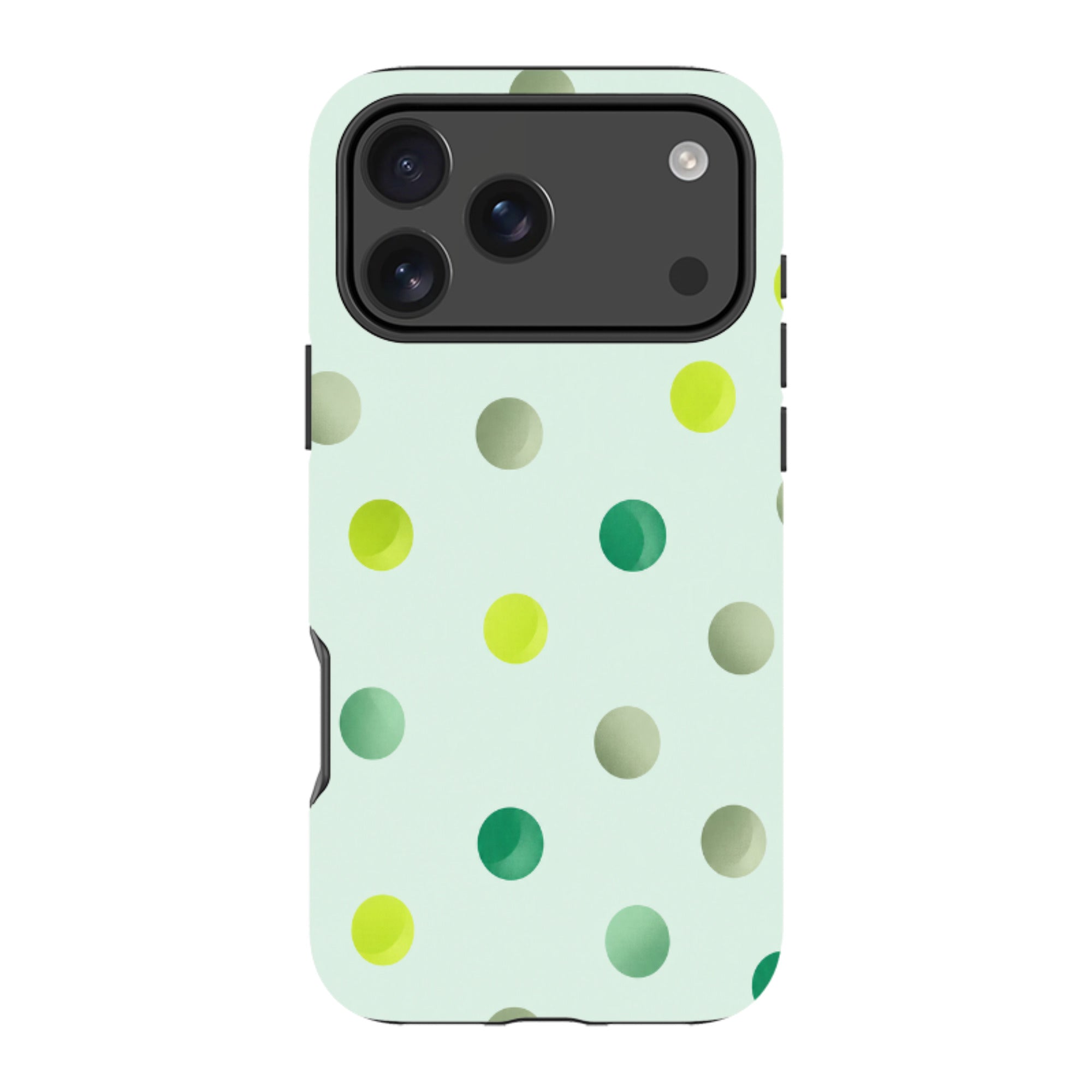 iPhone Tough Case - Mint Polka Dot