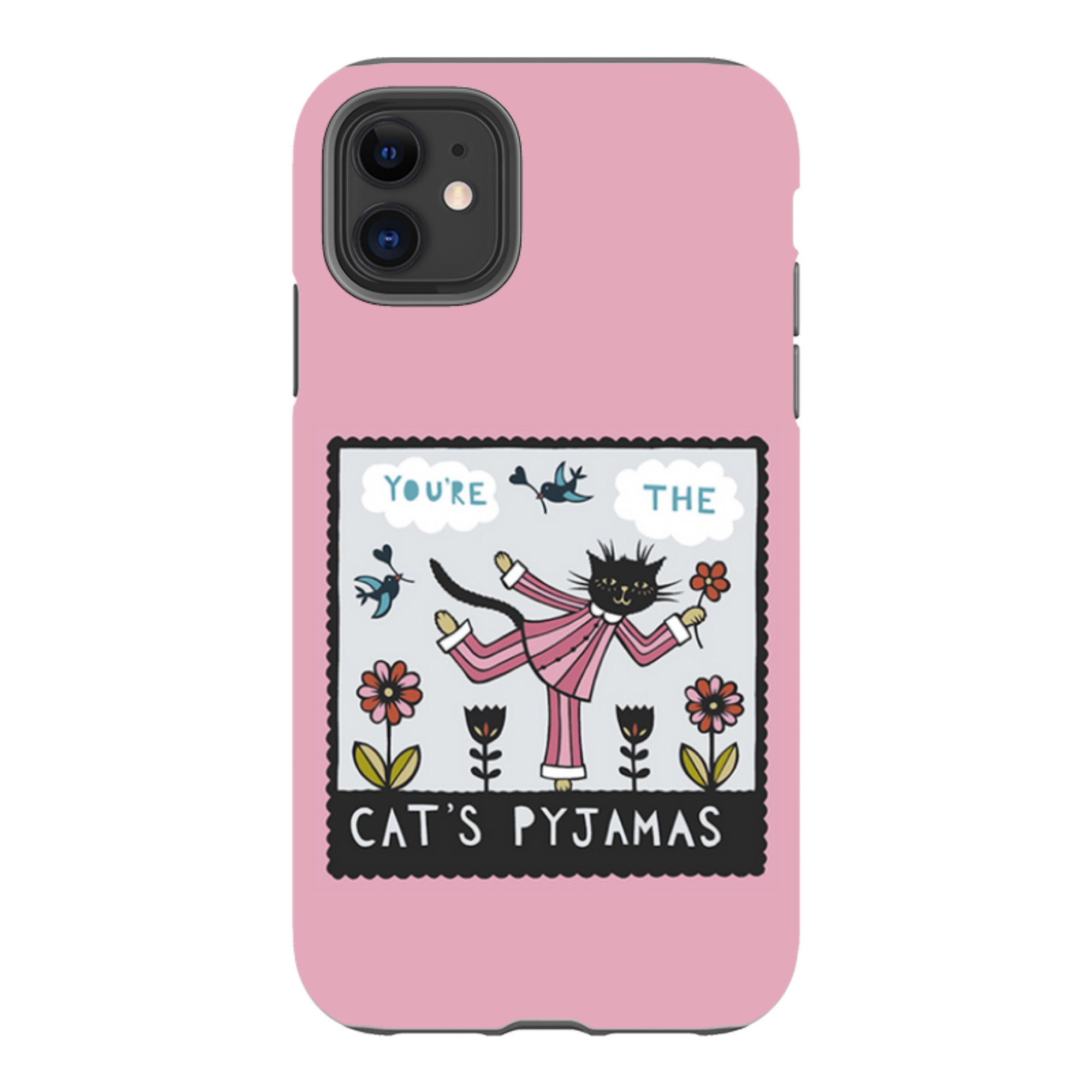 iPhone Tough Case - Cats Pyjamas Pink By Suzy Taylor