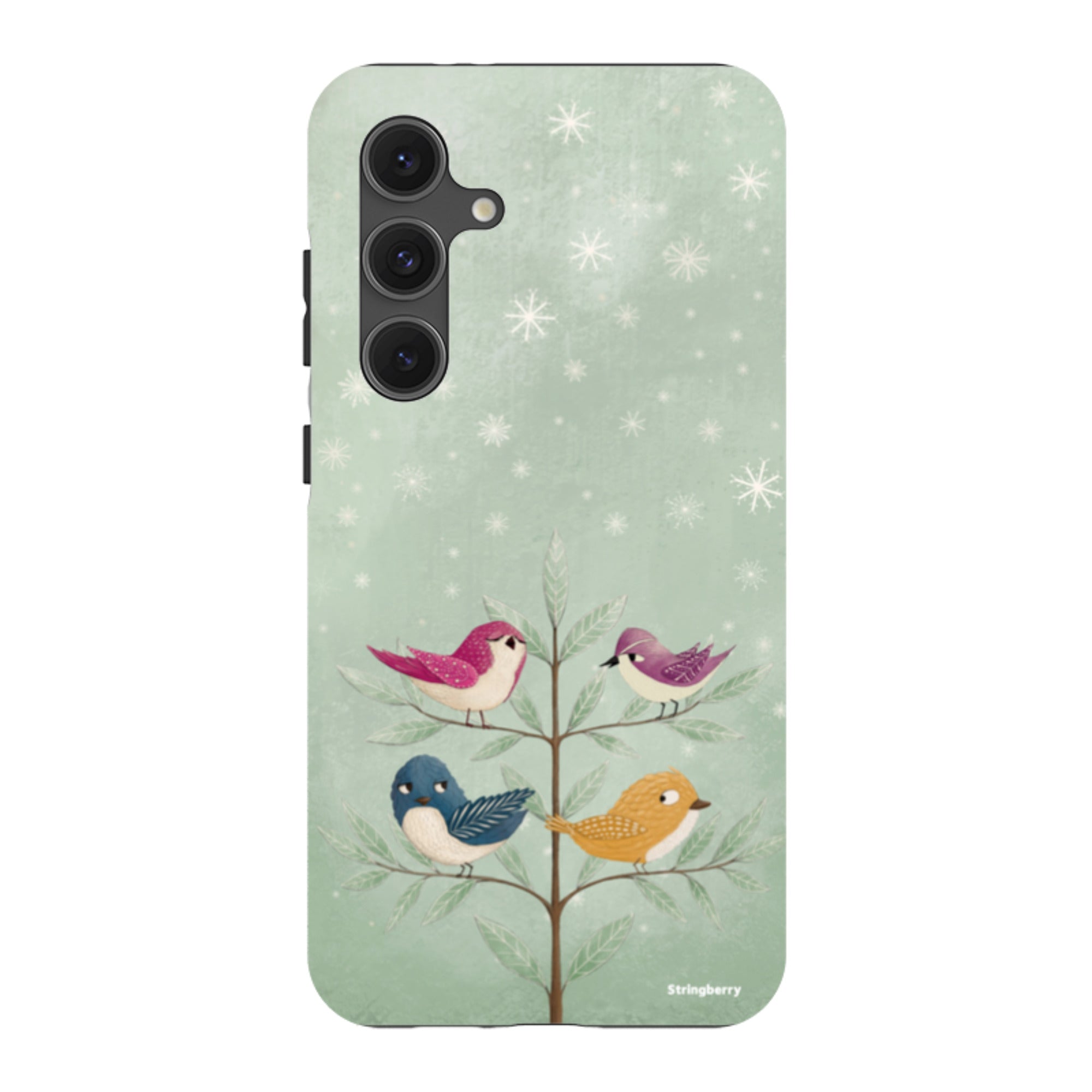 Samsung Tough Case - Garden Birds Aqua By Maja Lindberg