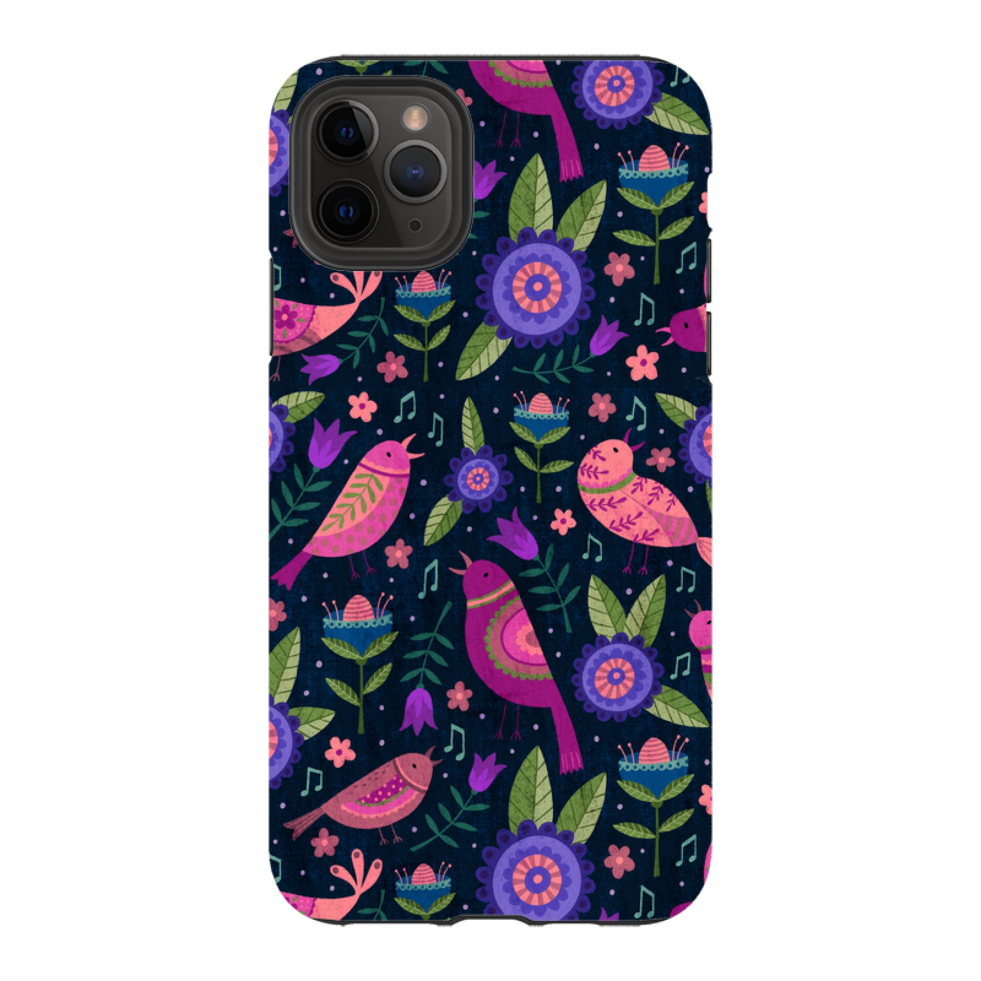 iPhone Tough Case - Bird Pattern VI By Suzy Taylor