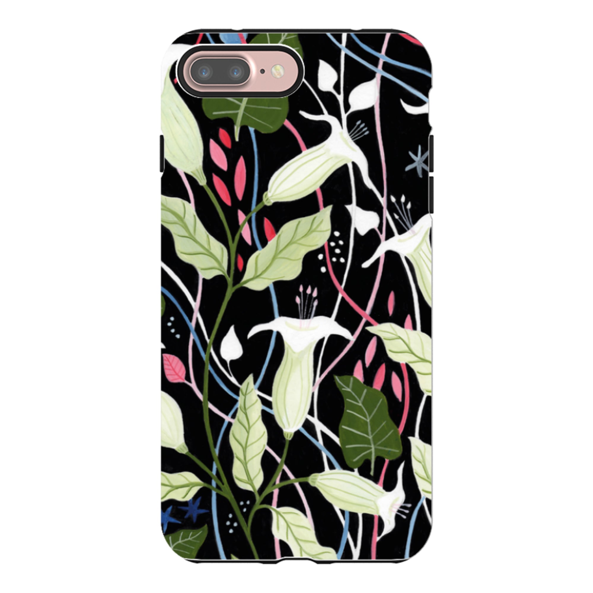 iPhone Tough Case - Trumpet Flowers By Bex Parkin