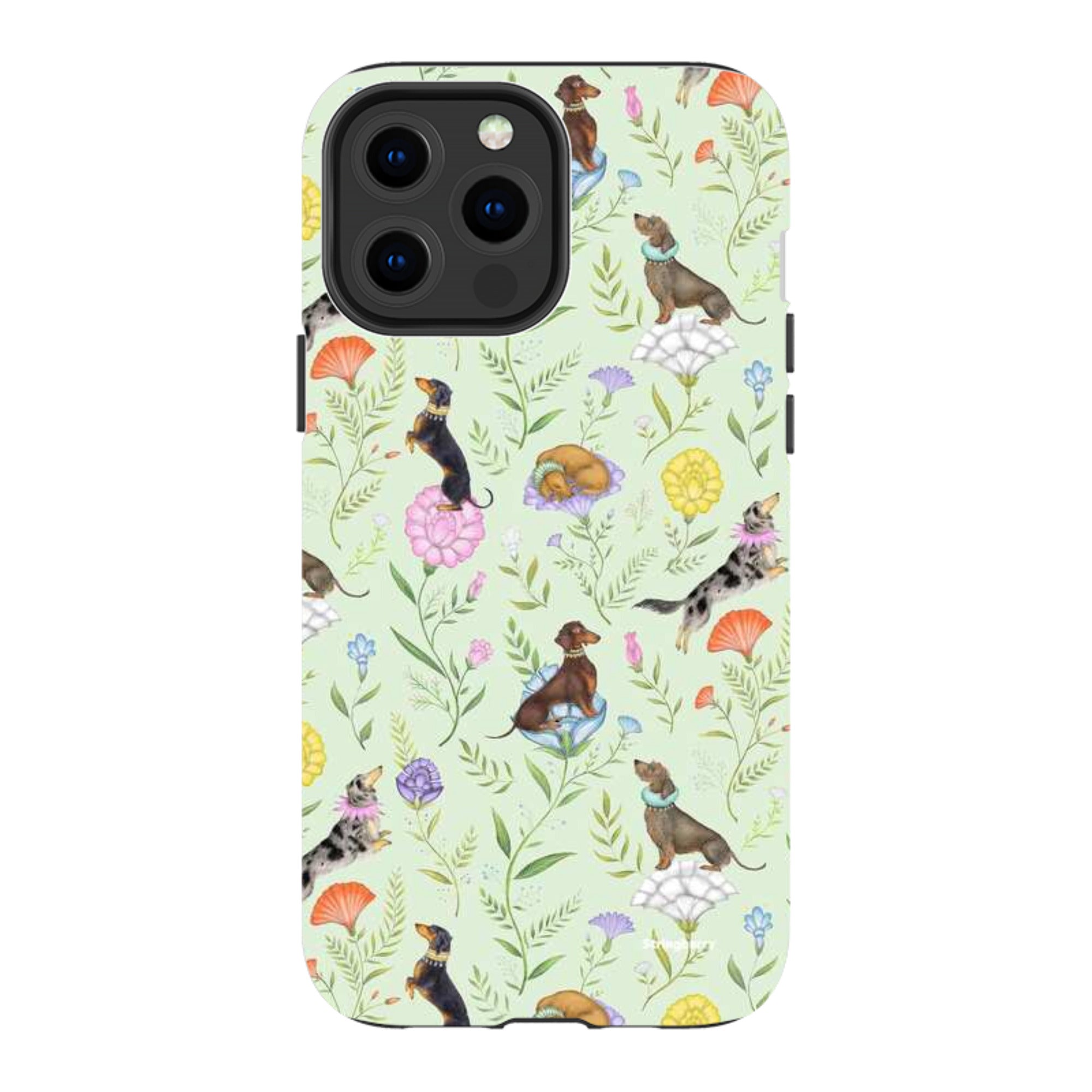 iPhone Tough Case - Doxy Day Afternoon Pistachio By Catherine Rowe