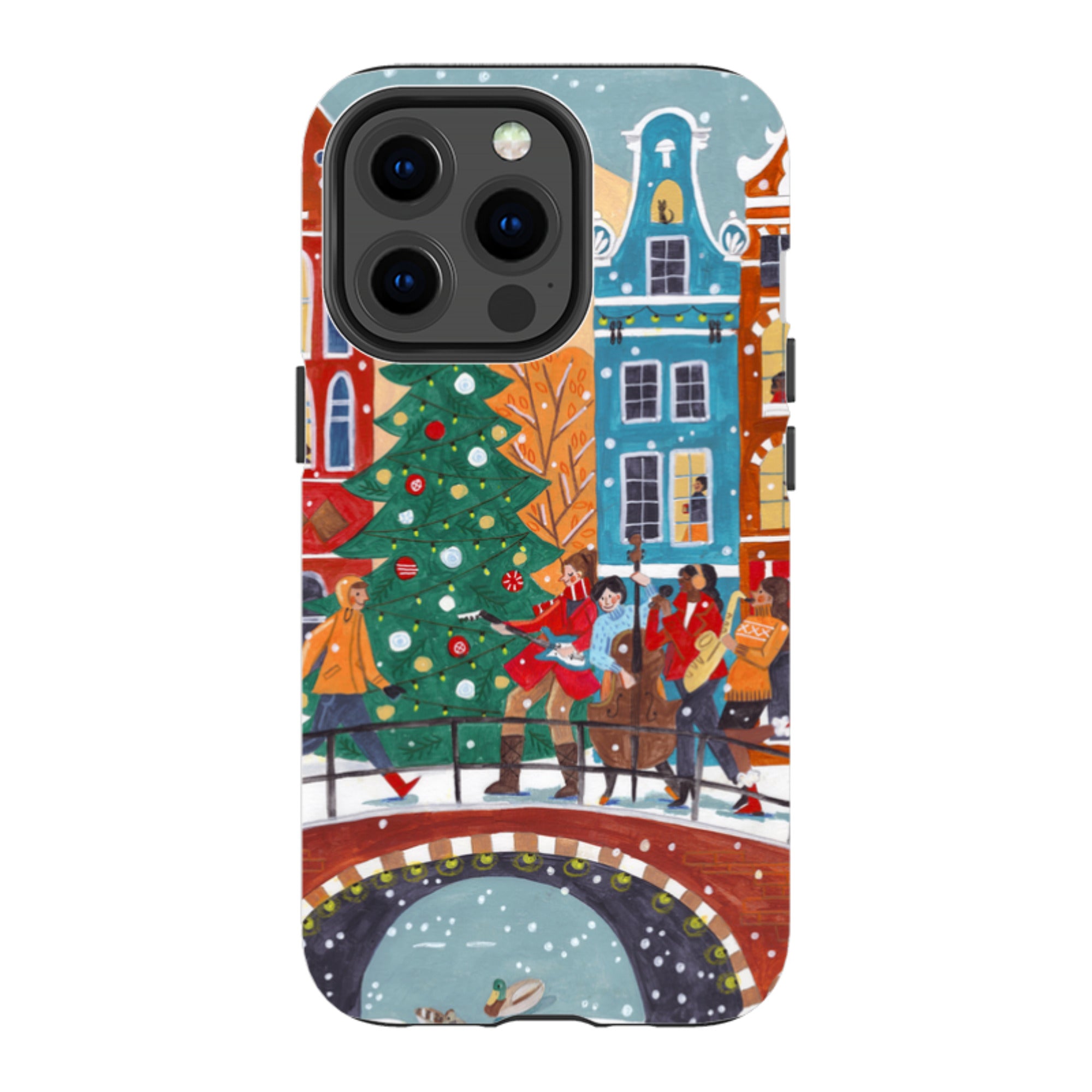 iPhone Tough Case - Christmas Music Amsterdam By Caroline Bonne Muller