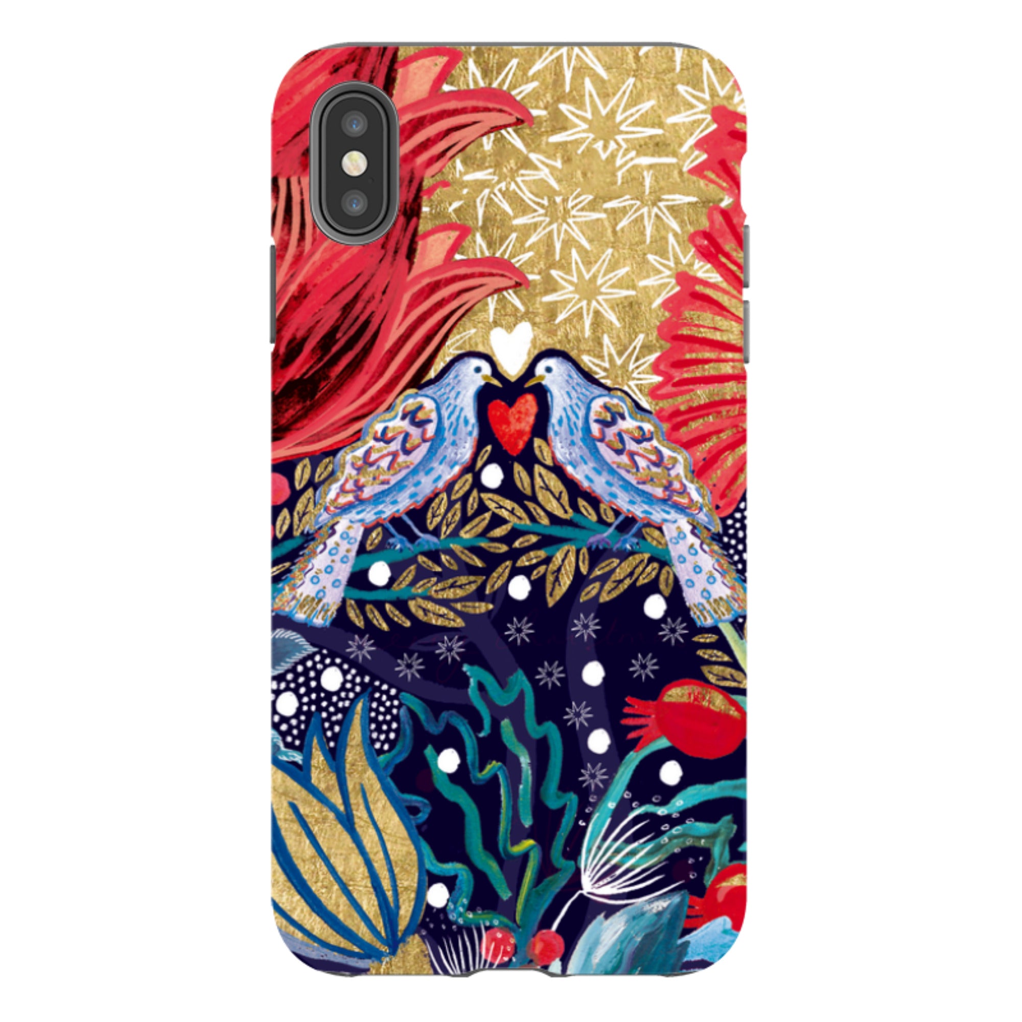 iPhone Tough Case - Turtle Doves By Emma Frances Grant