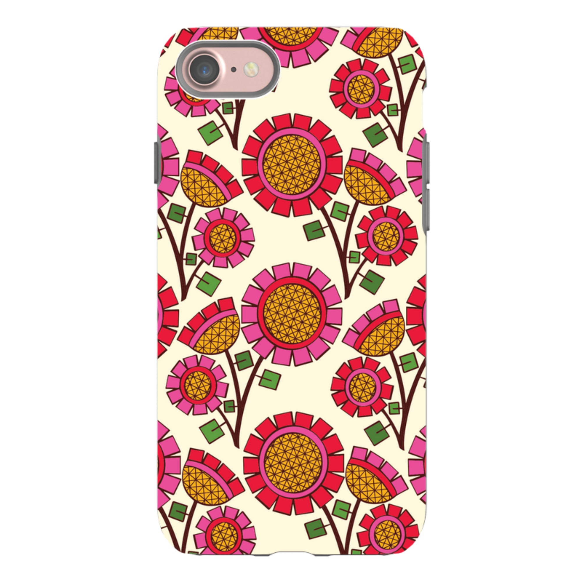 iPhone Tough Case - Pop Flower By Amelia Bowman