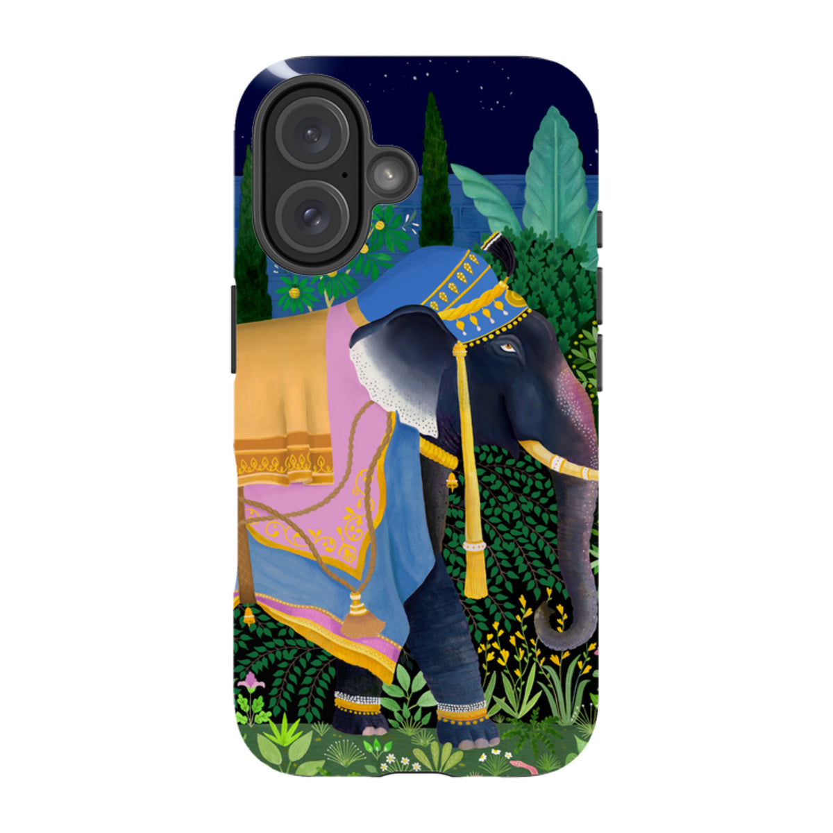 iPhone Tough Case - Indian Elephant By Bex Parkin