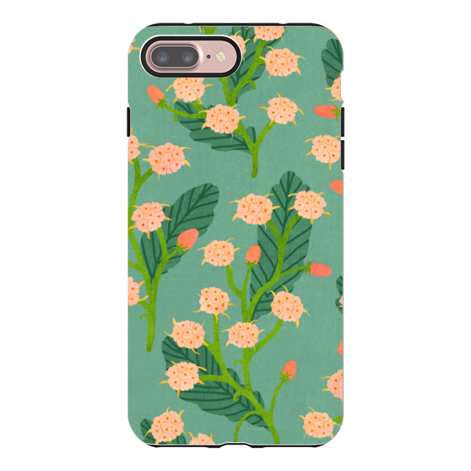 iPhone Tough Case - Summer Seeds Teal By Katherine Quinn