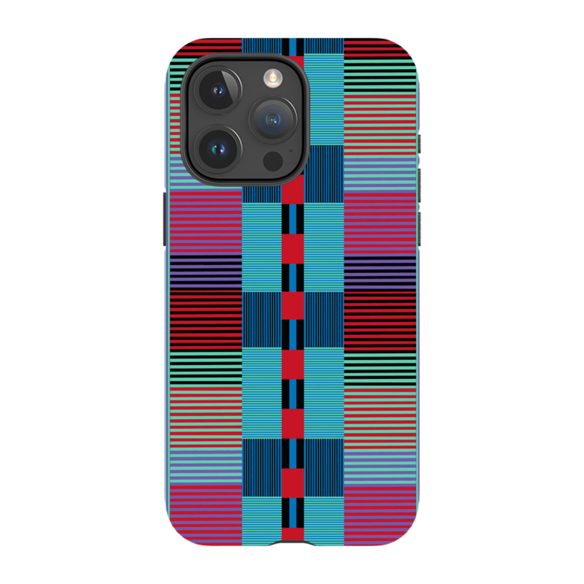 iPhone MagSafe Tough Case - Indian Stripe By Cressida Bell