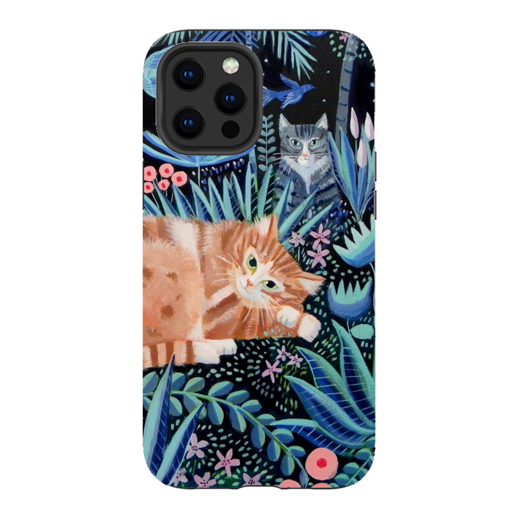 iPhone Tough Case - Night Cats By Mary Stubberfield