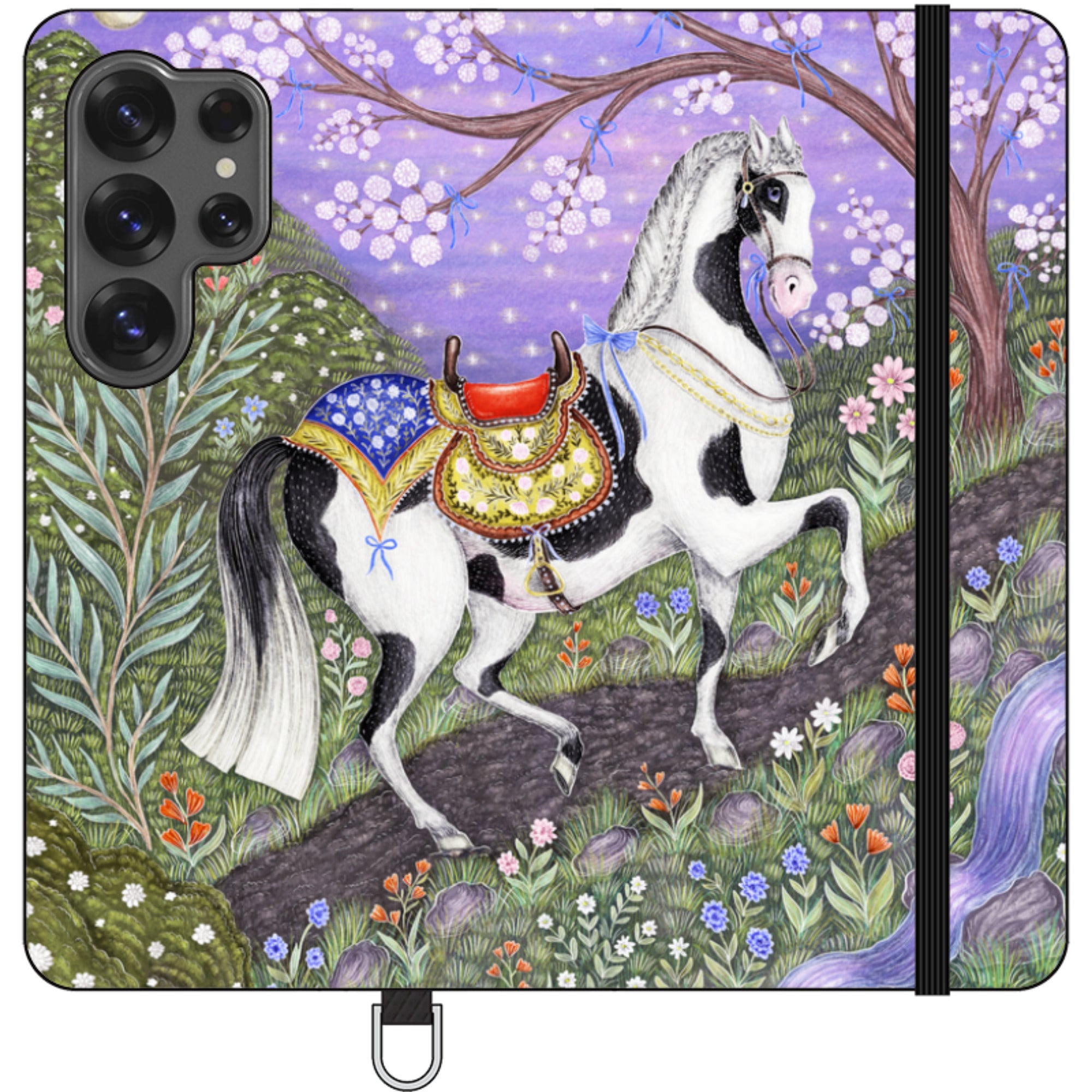 Sunset Steed Wallet Case By Catherine Rowe