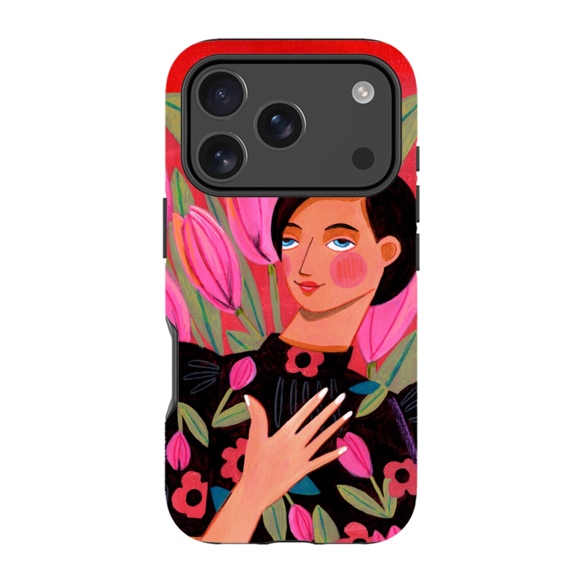 iPhone Tough Case - Tulip Woman By Caroline Bonne Muller