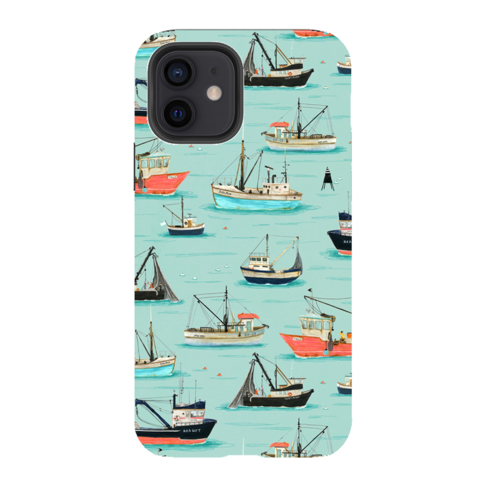 iPhone Tough Case - Fishing Boats By Katherine Quinn