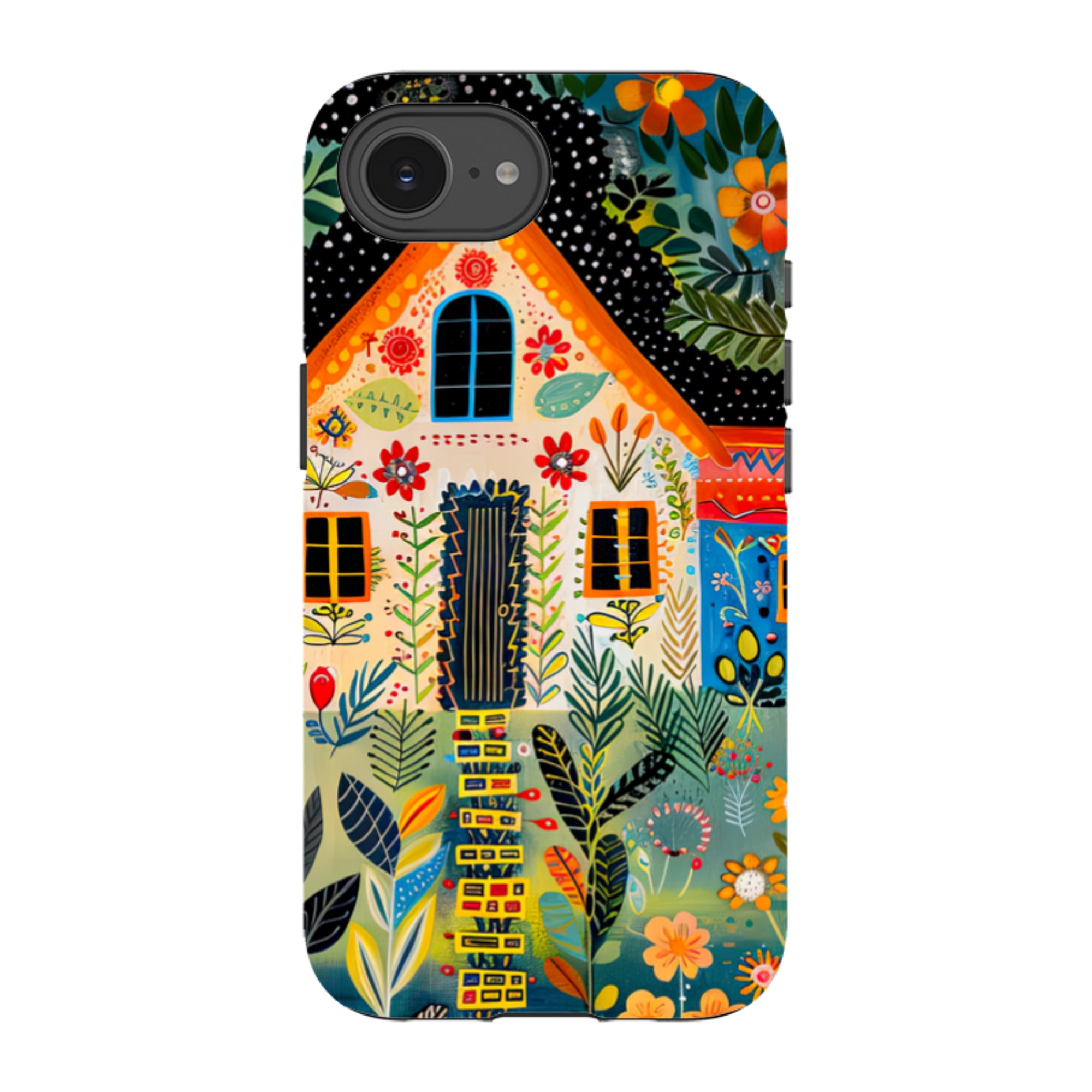 iPhone Case - Folk Art House II