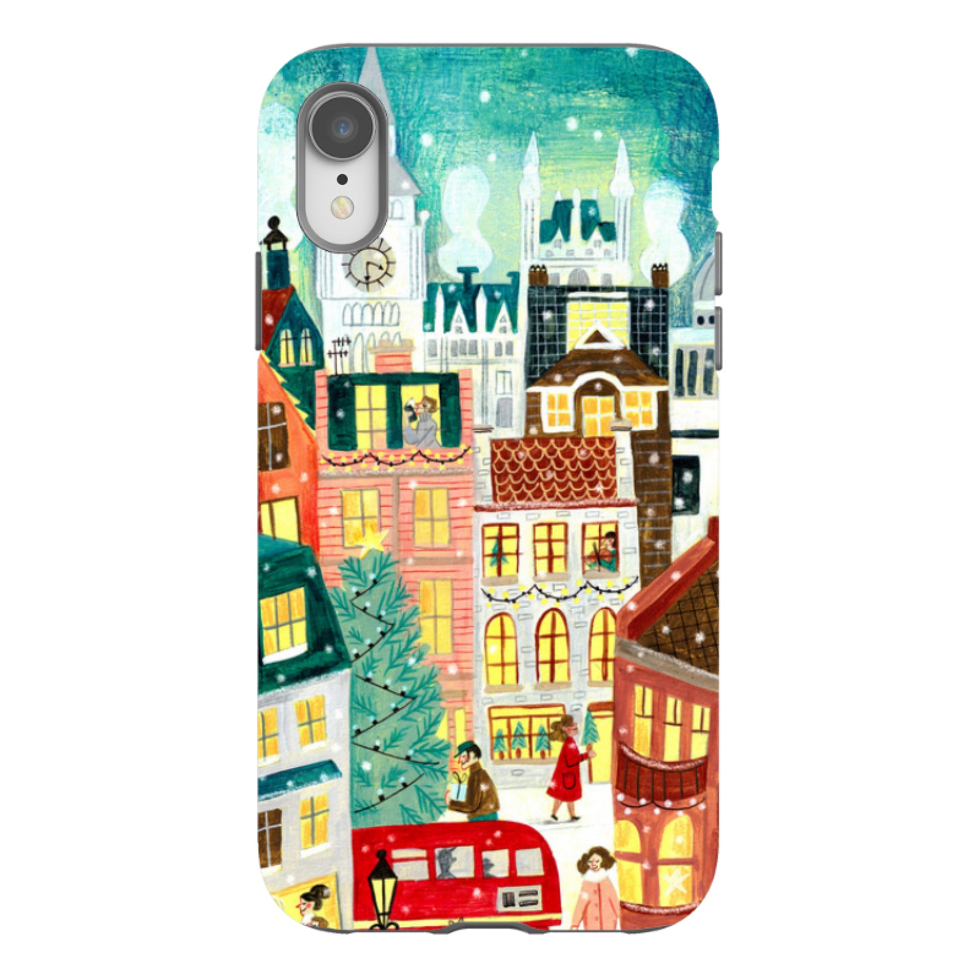 iPhone Tough Case - Xmas In London By Caroline Bonne Muller