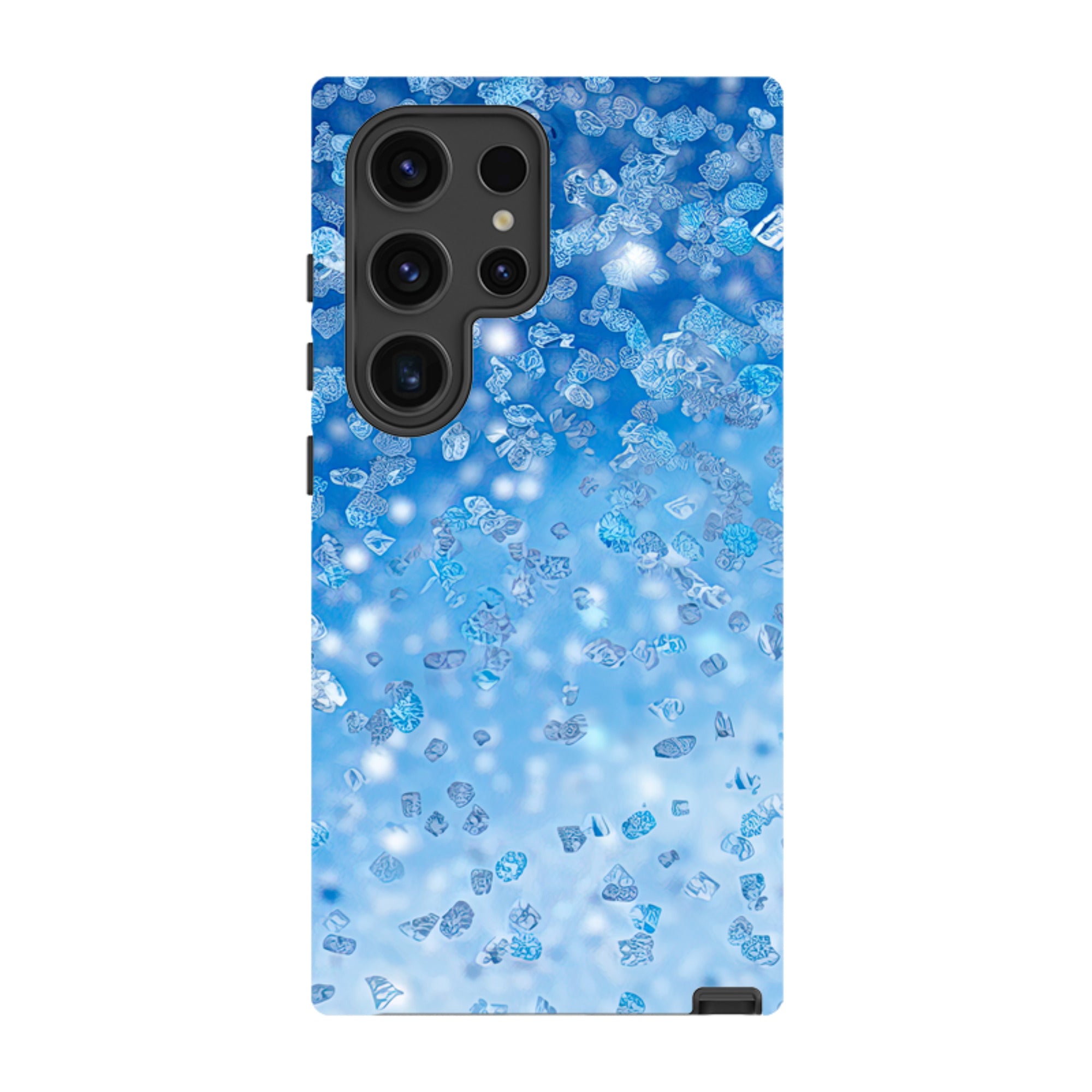 Samsung Tough Case - Blue Glitter (Case Does Not Glitter)
